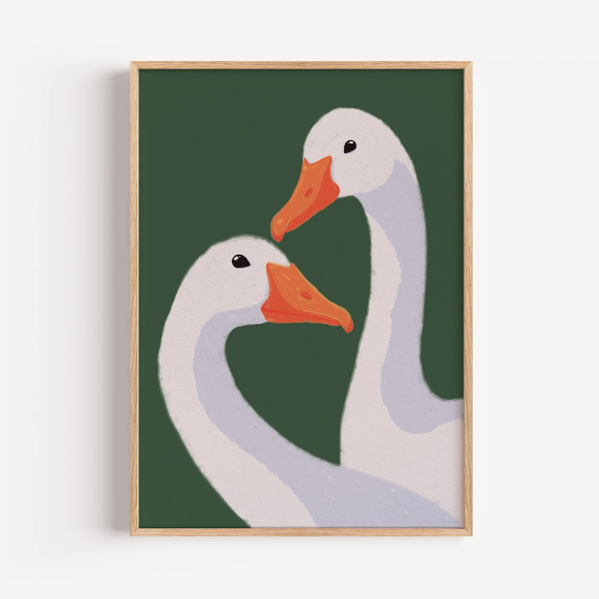 Love Swans Art Print