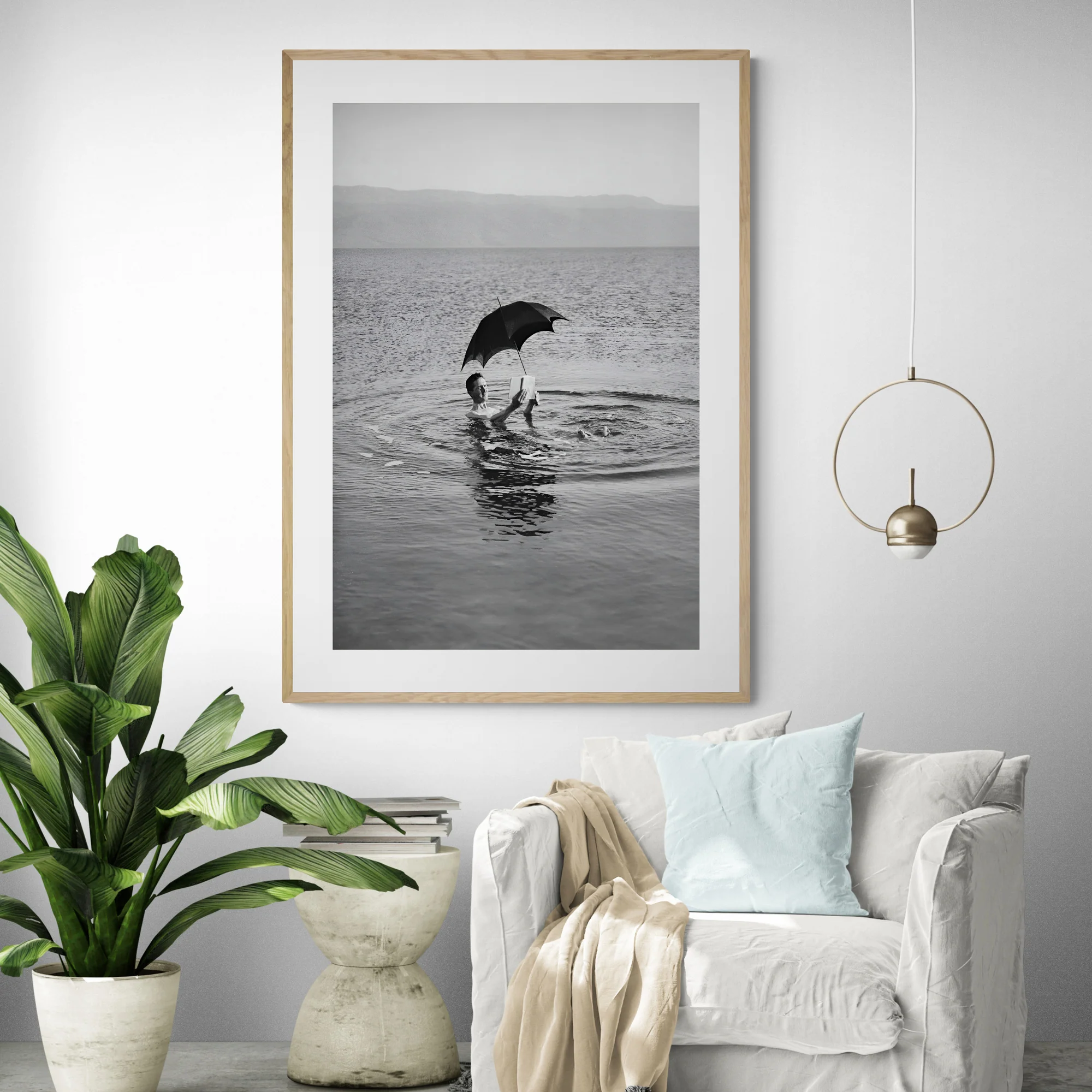 Man On Holiday Vintage Art Print 1960s - Image 2