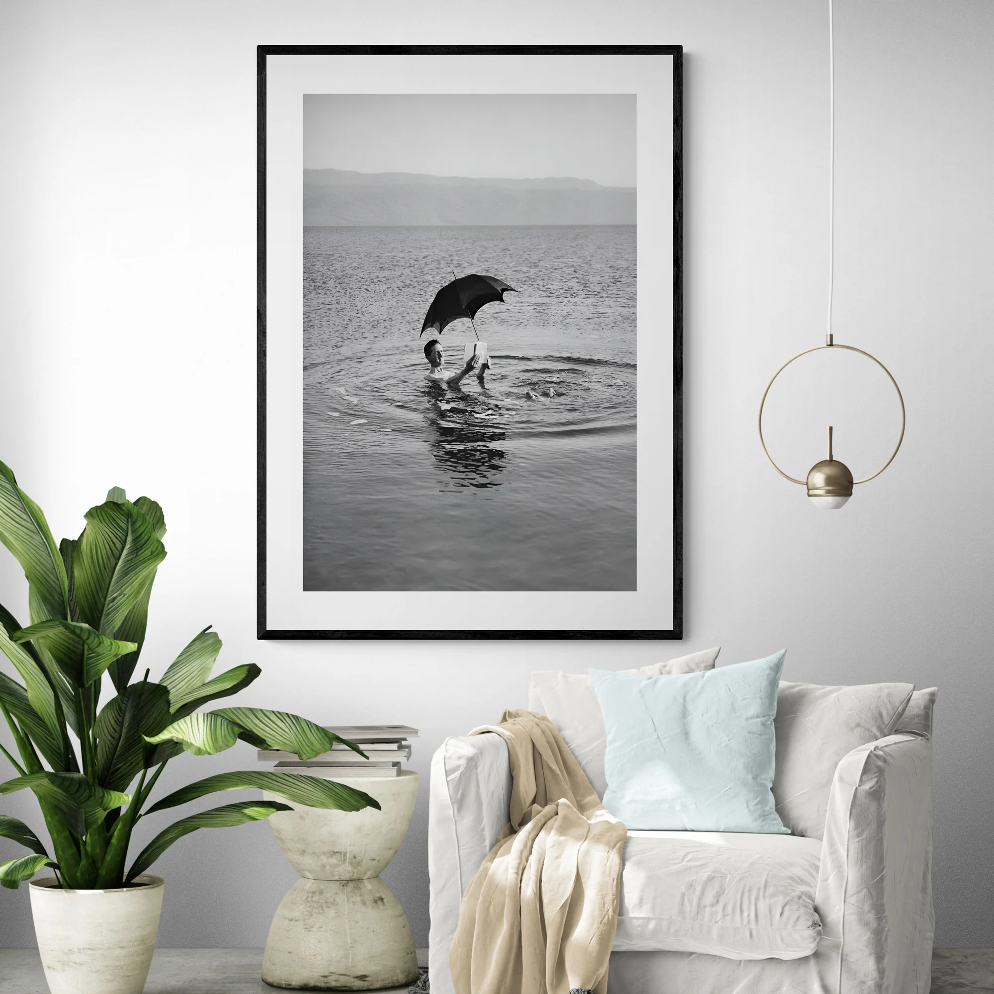 Man On Holiday Vintage Art Print 1960s - Image 4