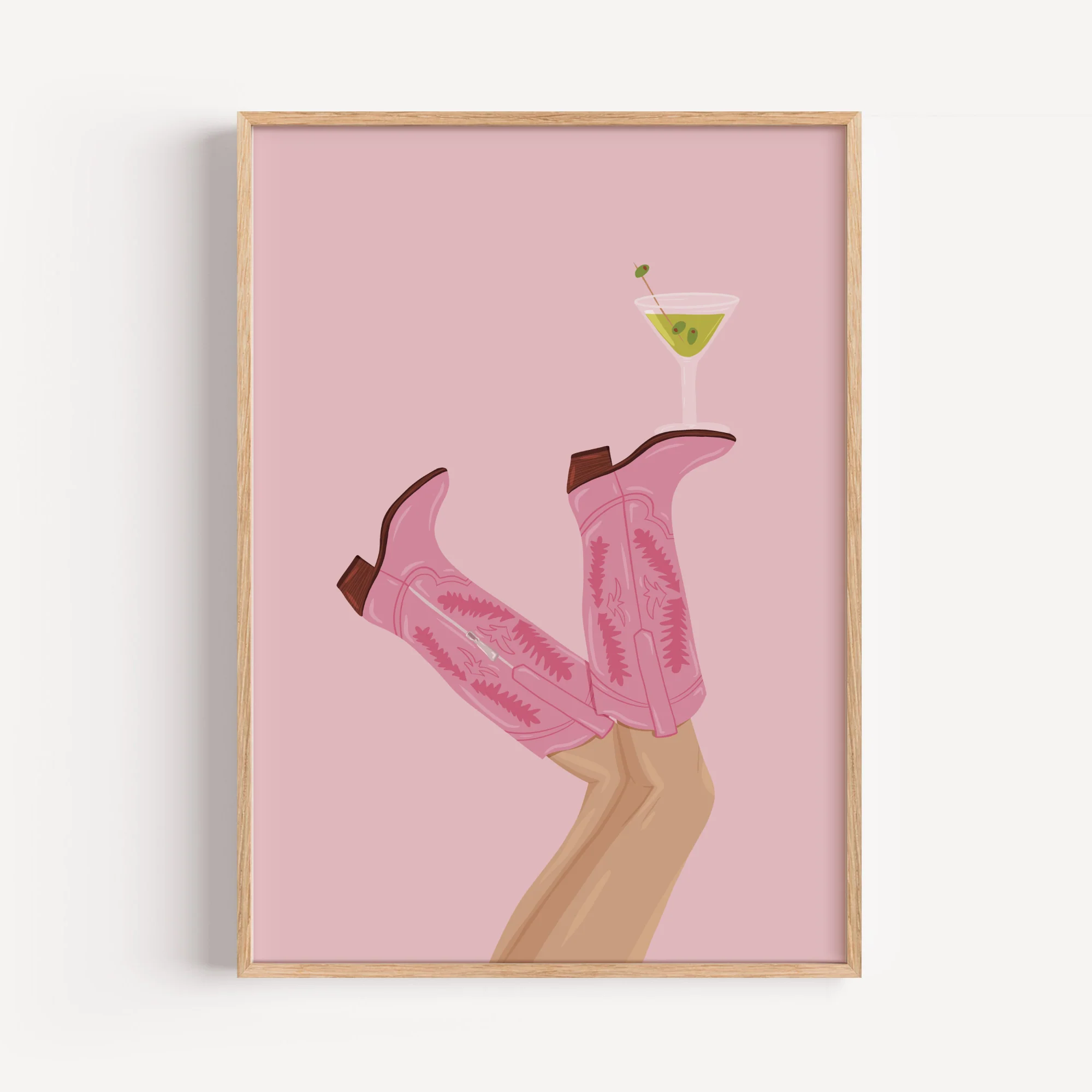 Martini In Texas Art Print