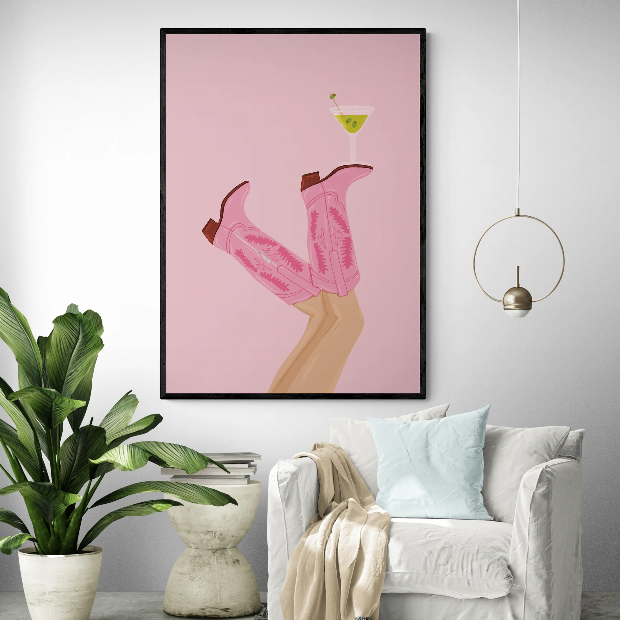Martini In Texas Art Print - Image 2