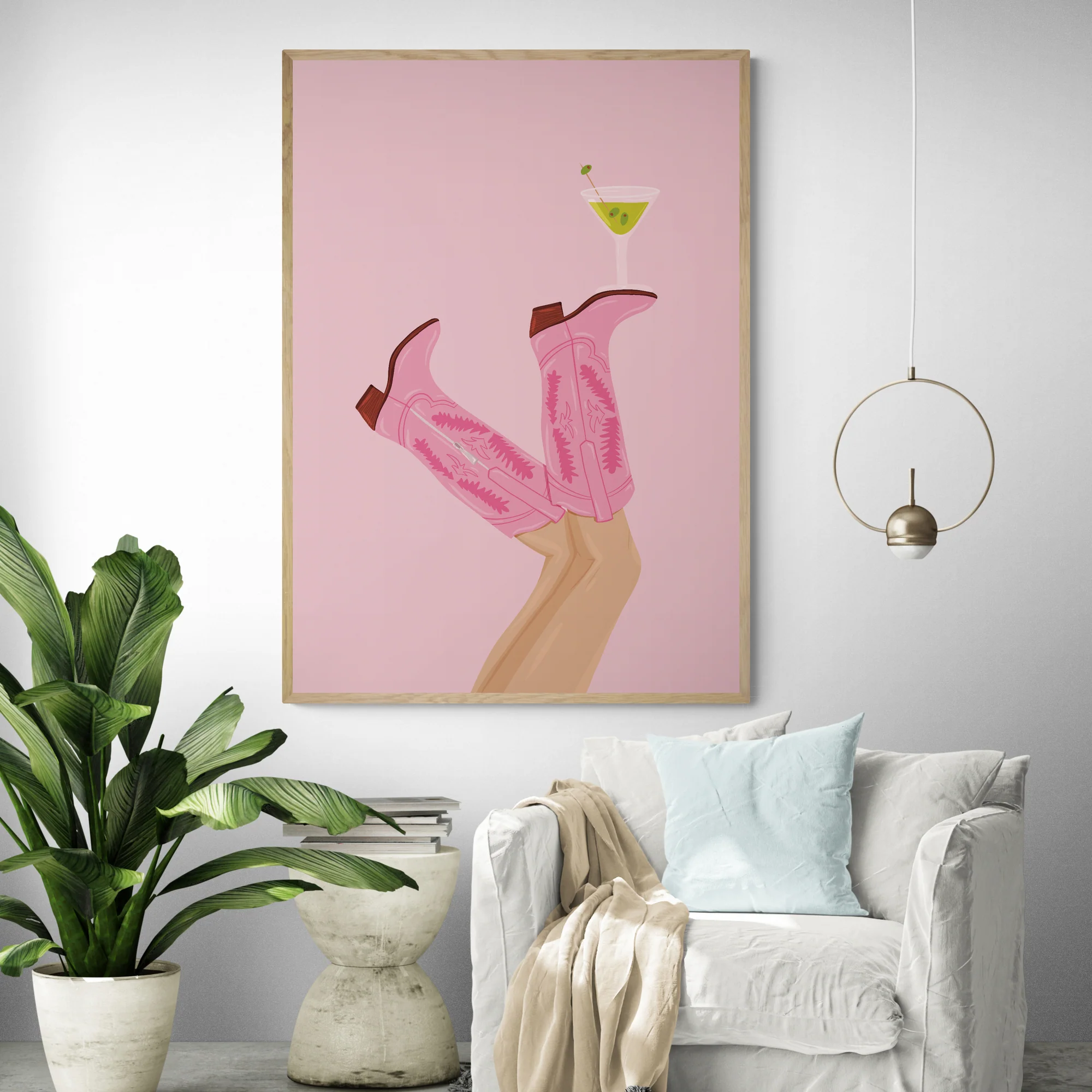 Martini In Texas Art Print - Image 3