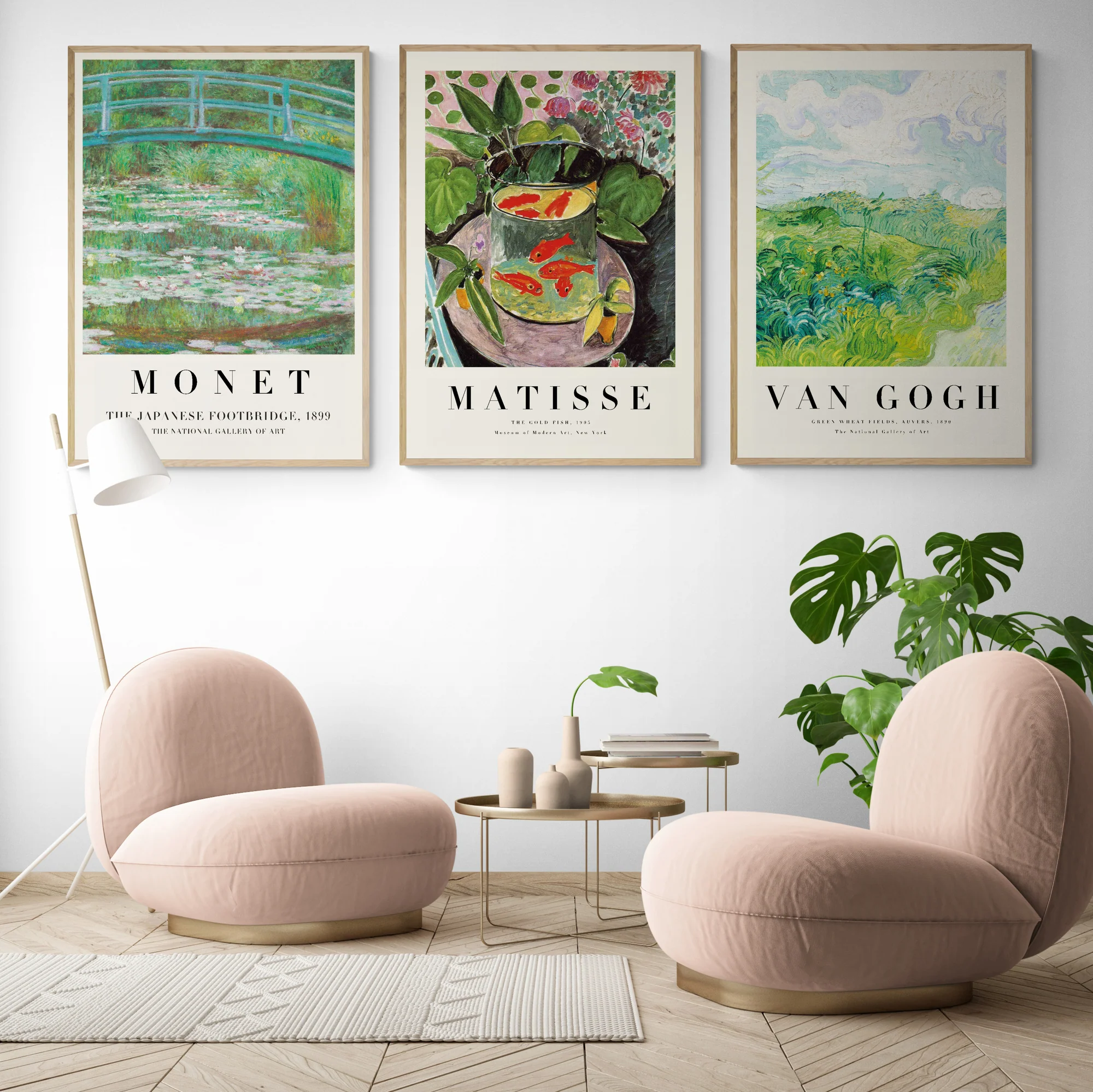 Matisse x Monet x Van Gogh Set of 3 Art Prints - Image 2