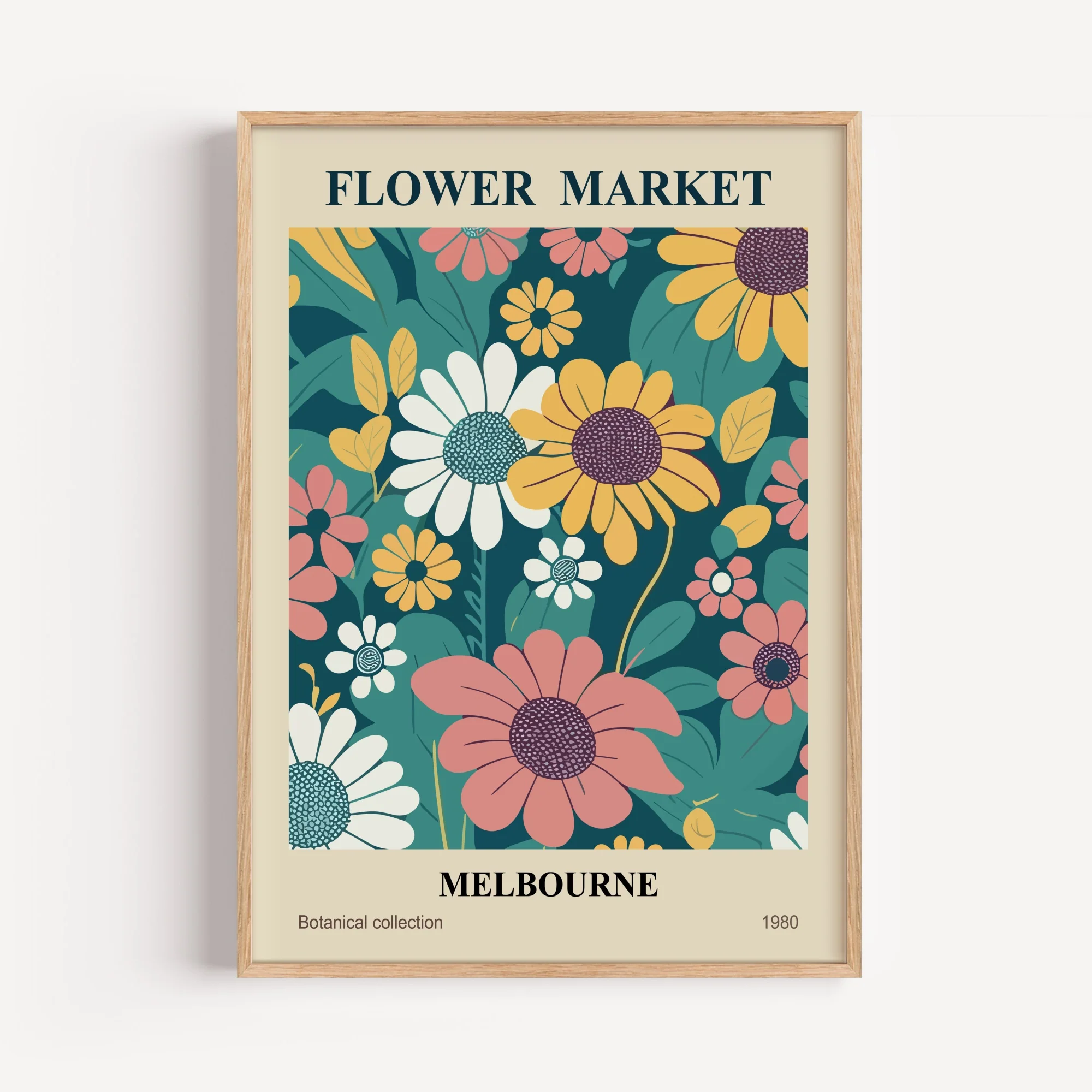 Melbourne Flower Market Art Print