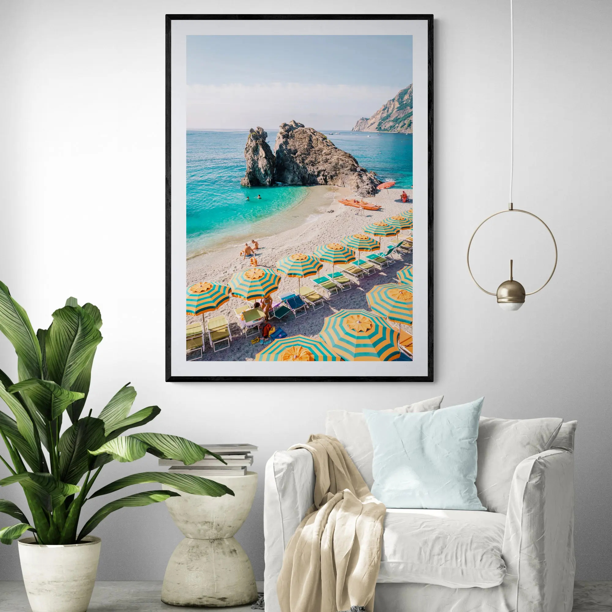 Monterosso Coast Italy Art Print - Image 4