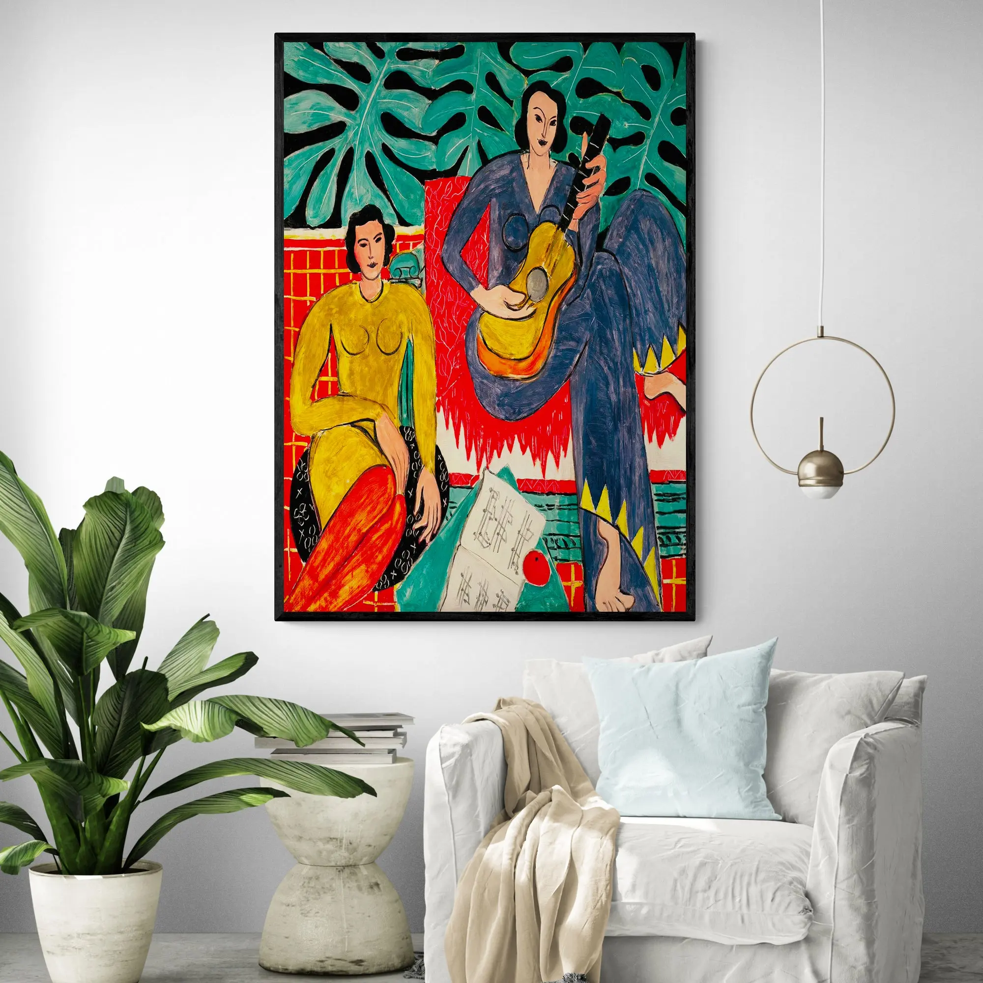 Music by Henri Matisse Art Print