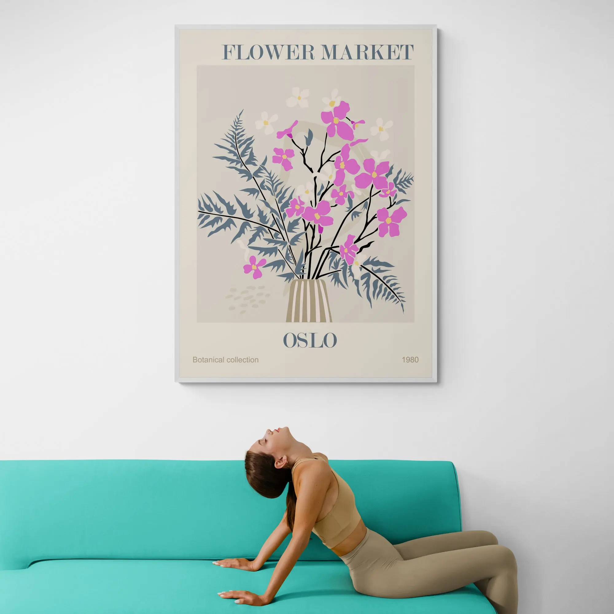 Oslo Flower Market Art Print - Image 2