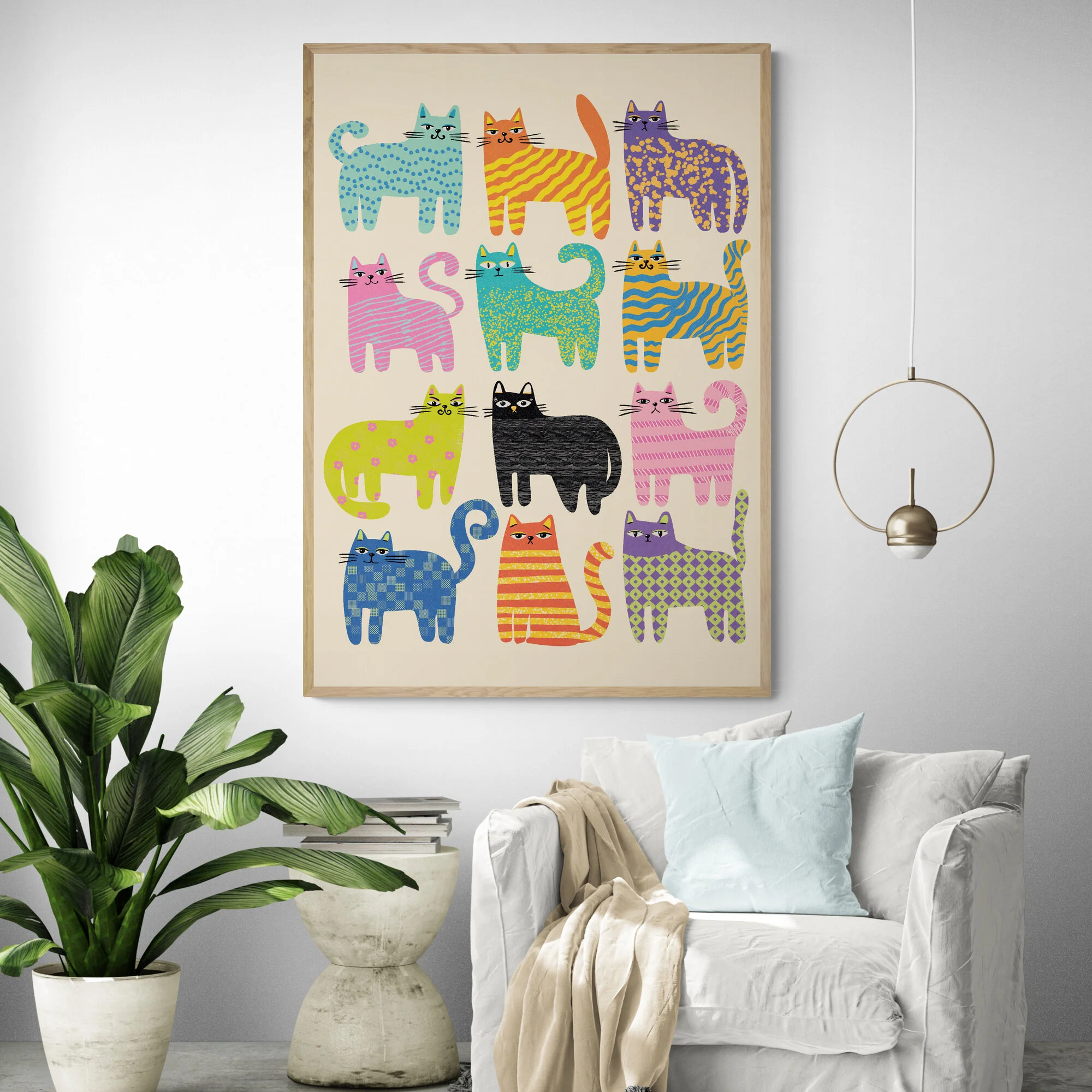 Party Cats Art Print - Image 2