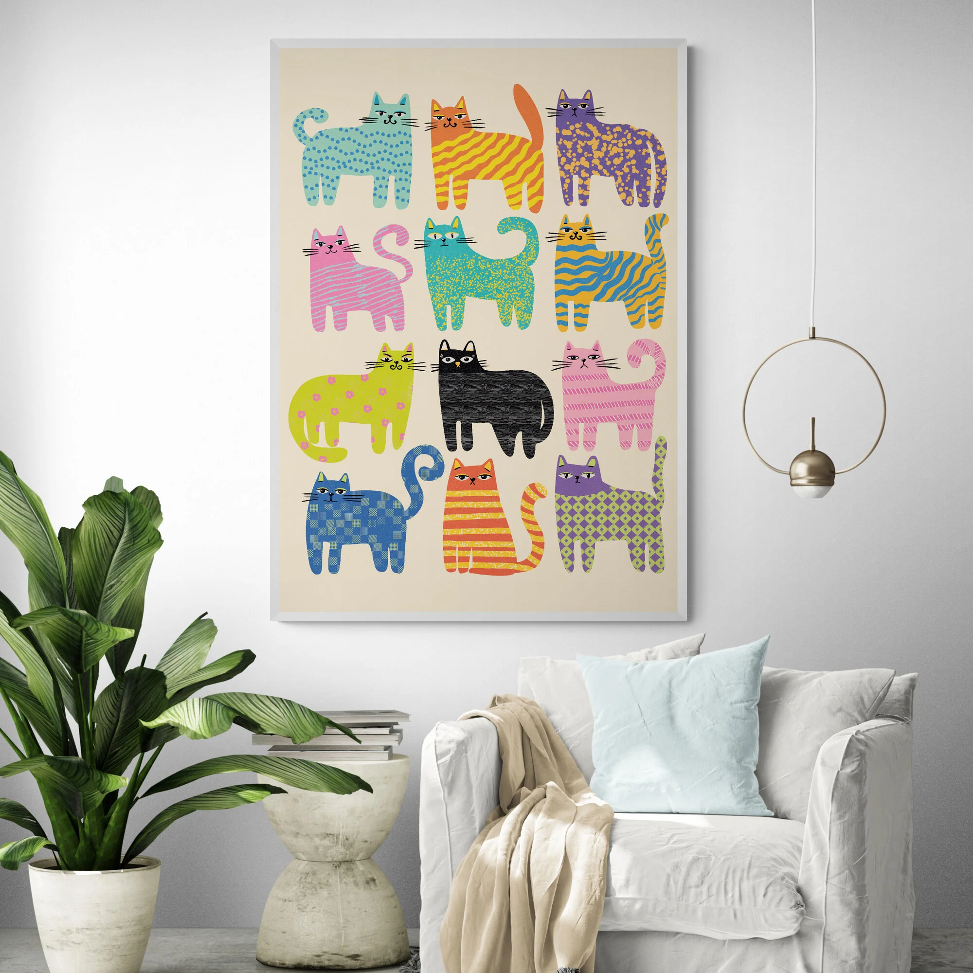 Party Cats Art Print - Image 4