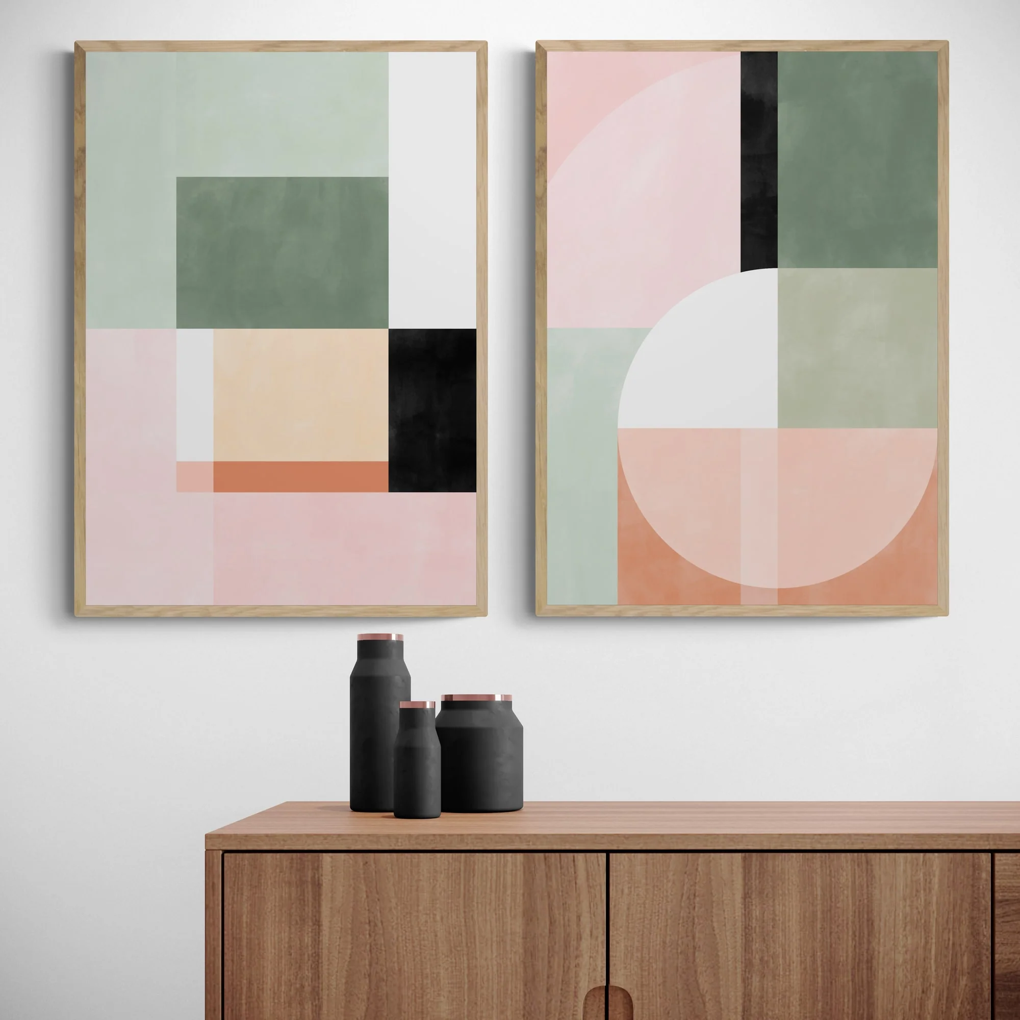 Pastel Abstract Set by Elena Ristova - Image 2