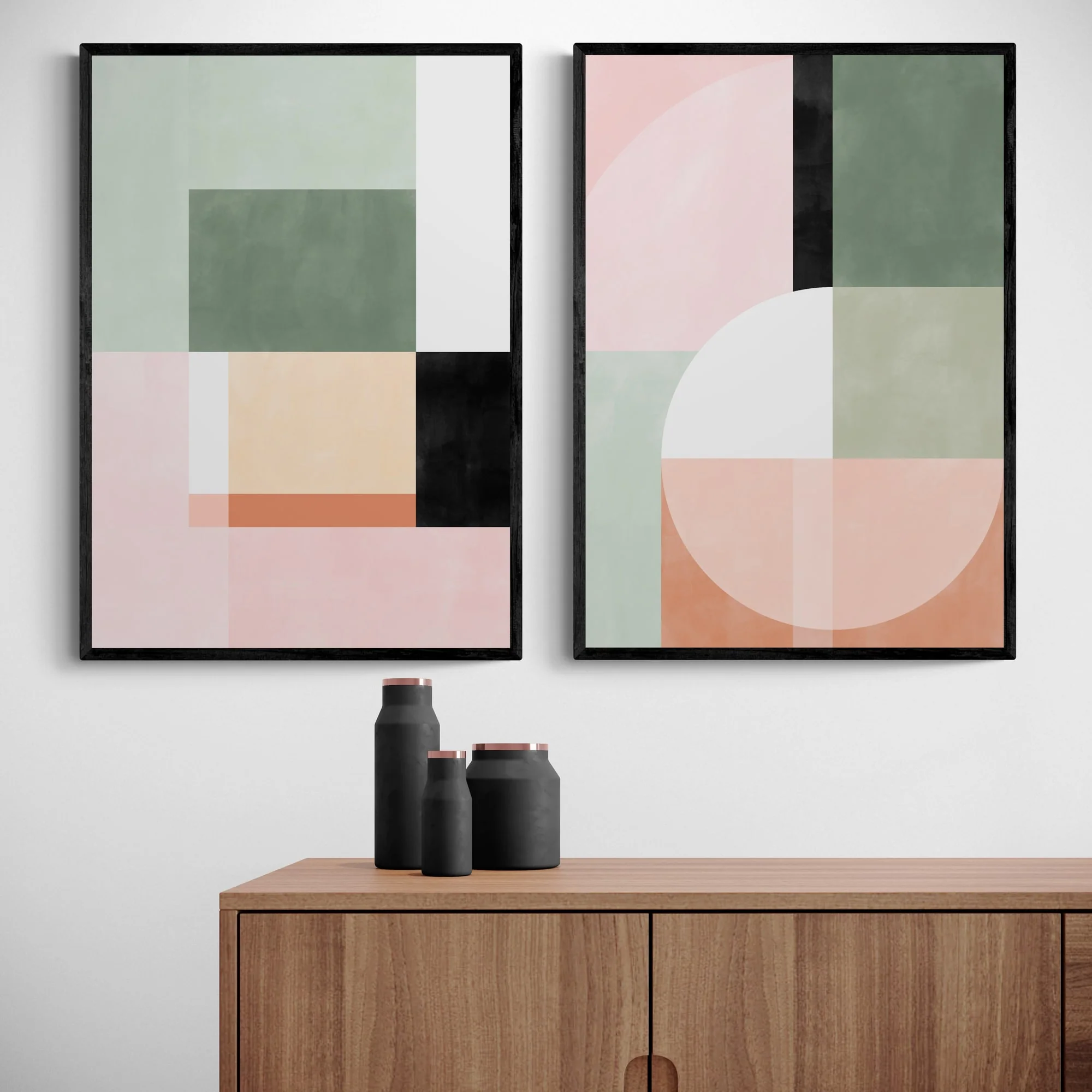 Pastel Abstract Set by Elena Ristova - Image 3