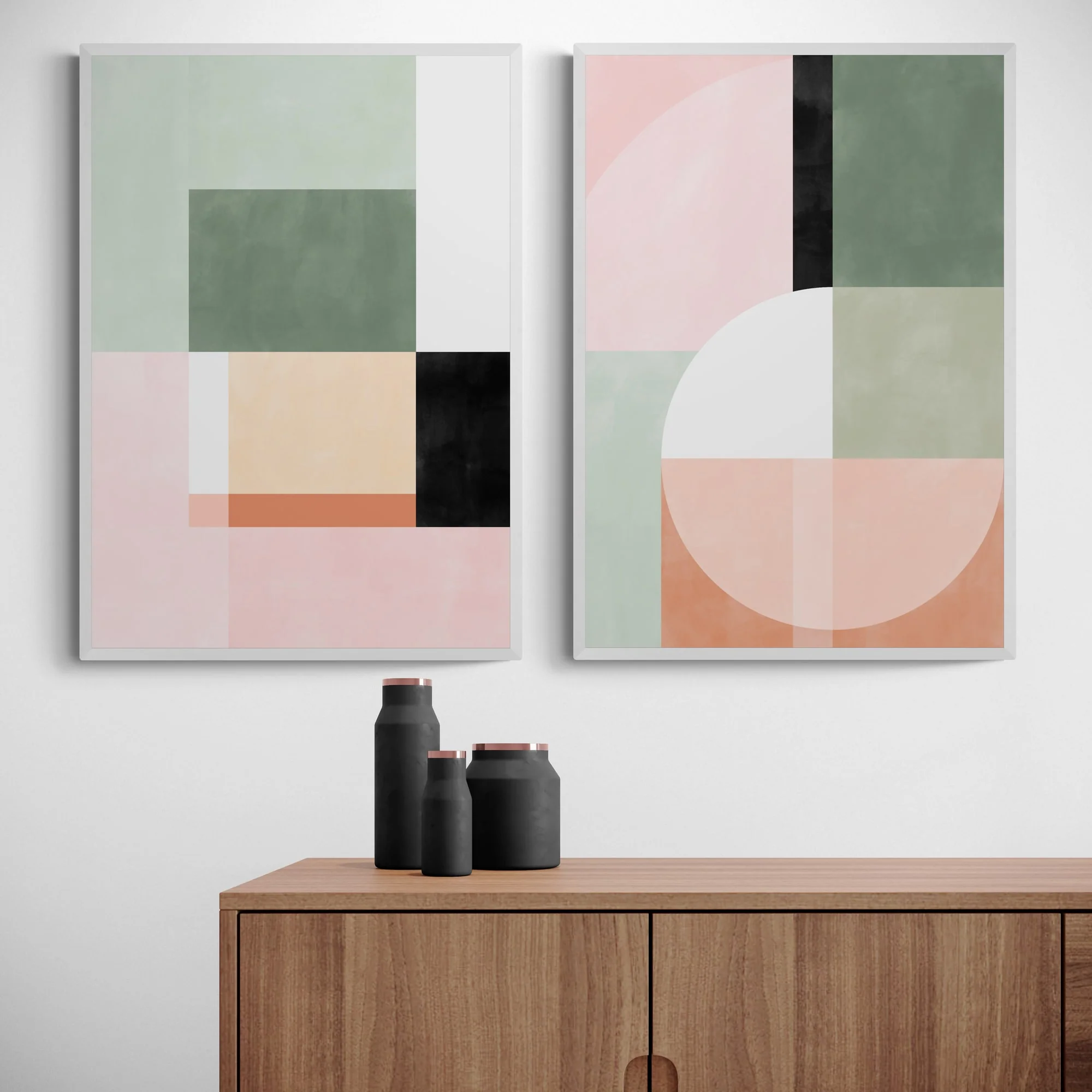 Pastel Abstract Set by Elena Ristova - Image 4