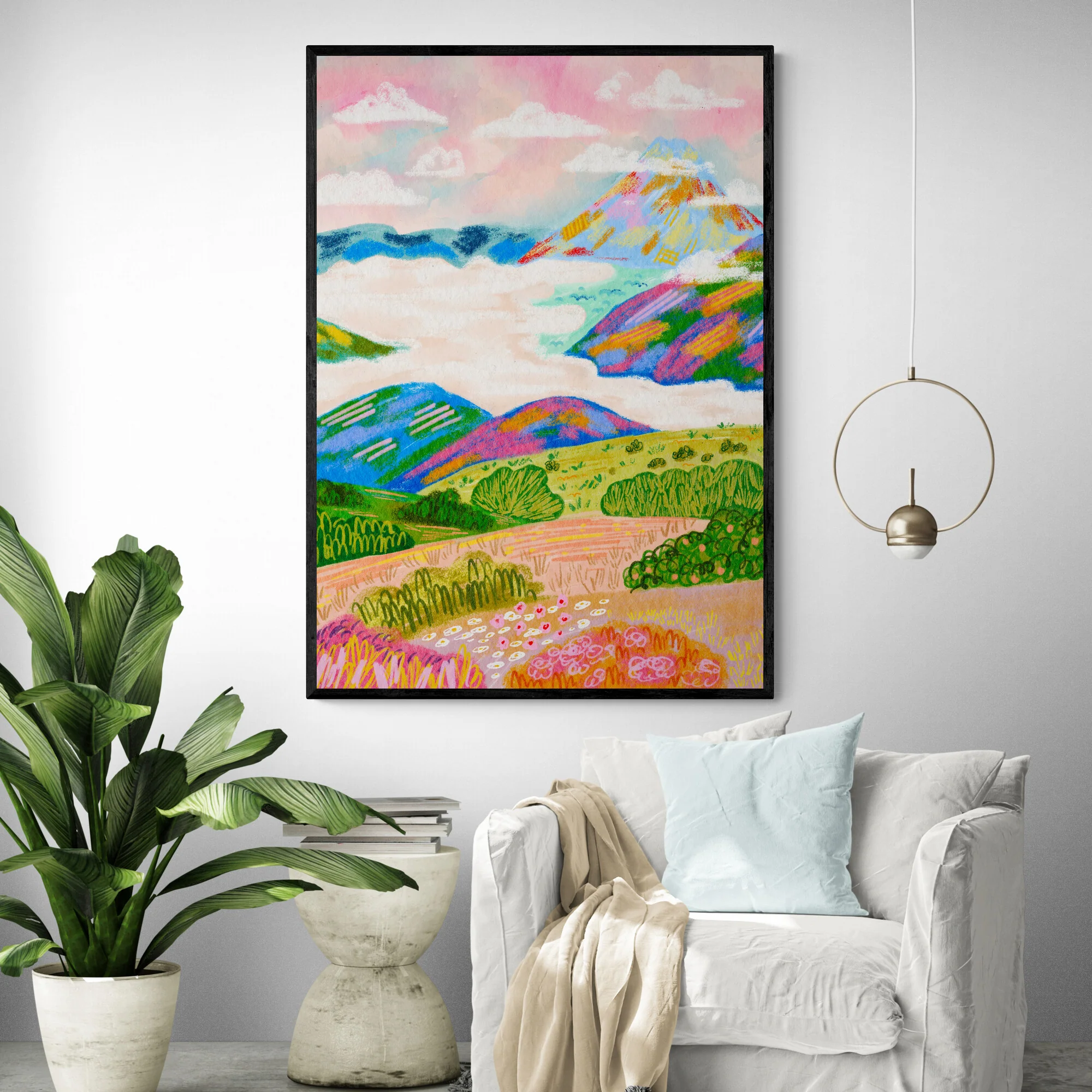 Pastel Mountains by Kartika Paramita - Image 2