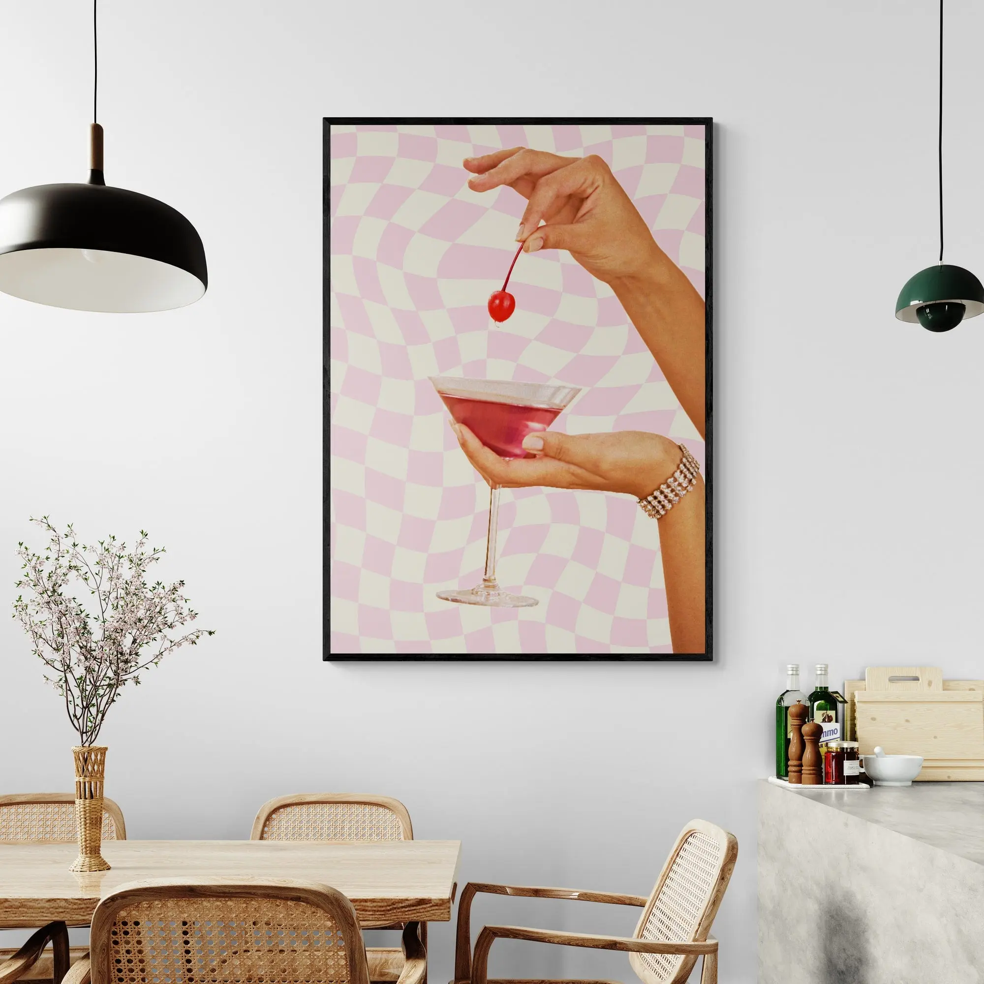 Pink Cocktail Art Print by Salty Biche - Image 2