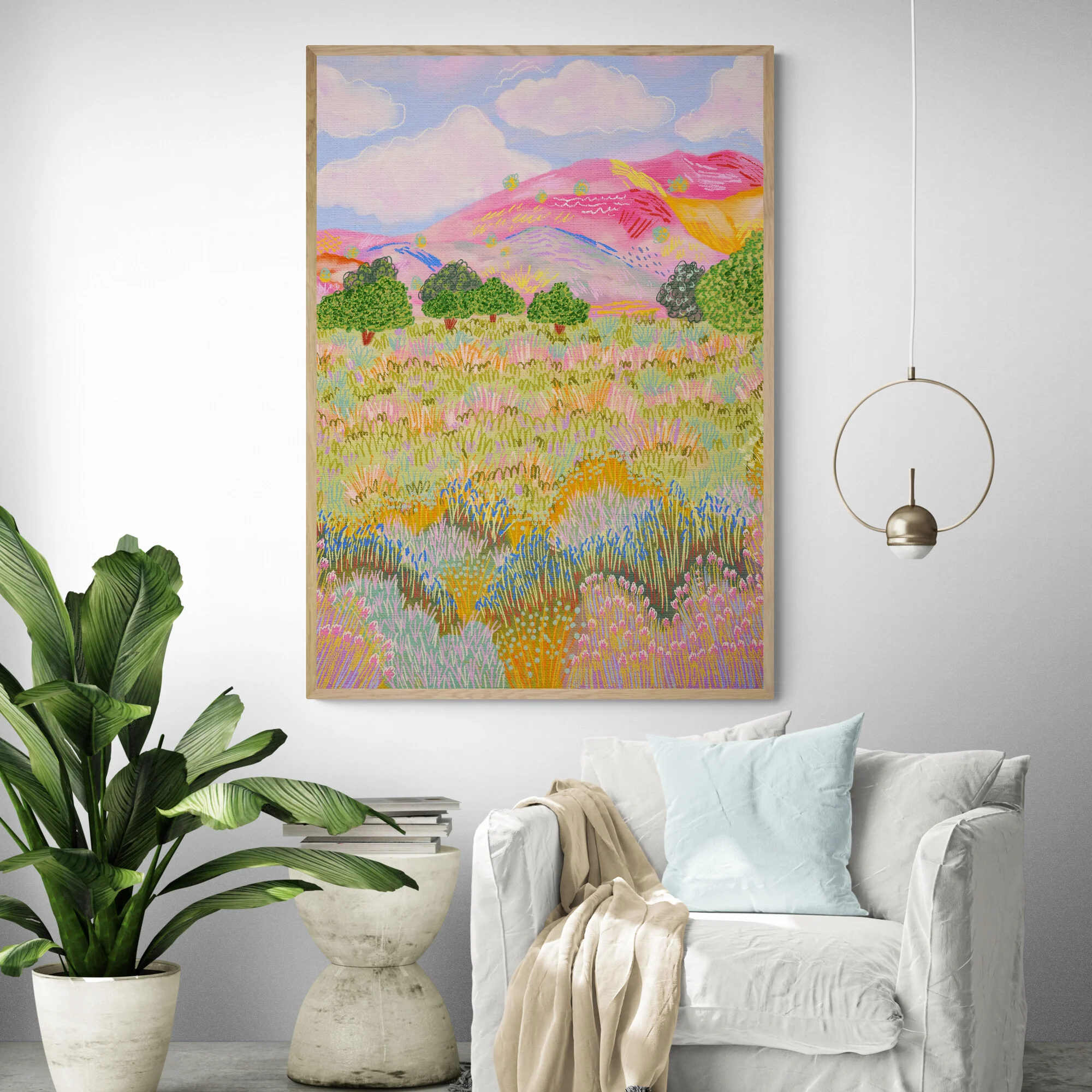 Pink Meadow by Kartika Paramita - Image 3