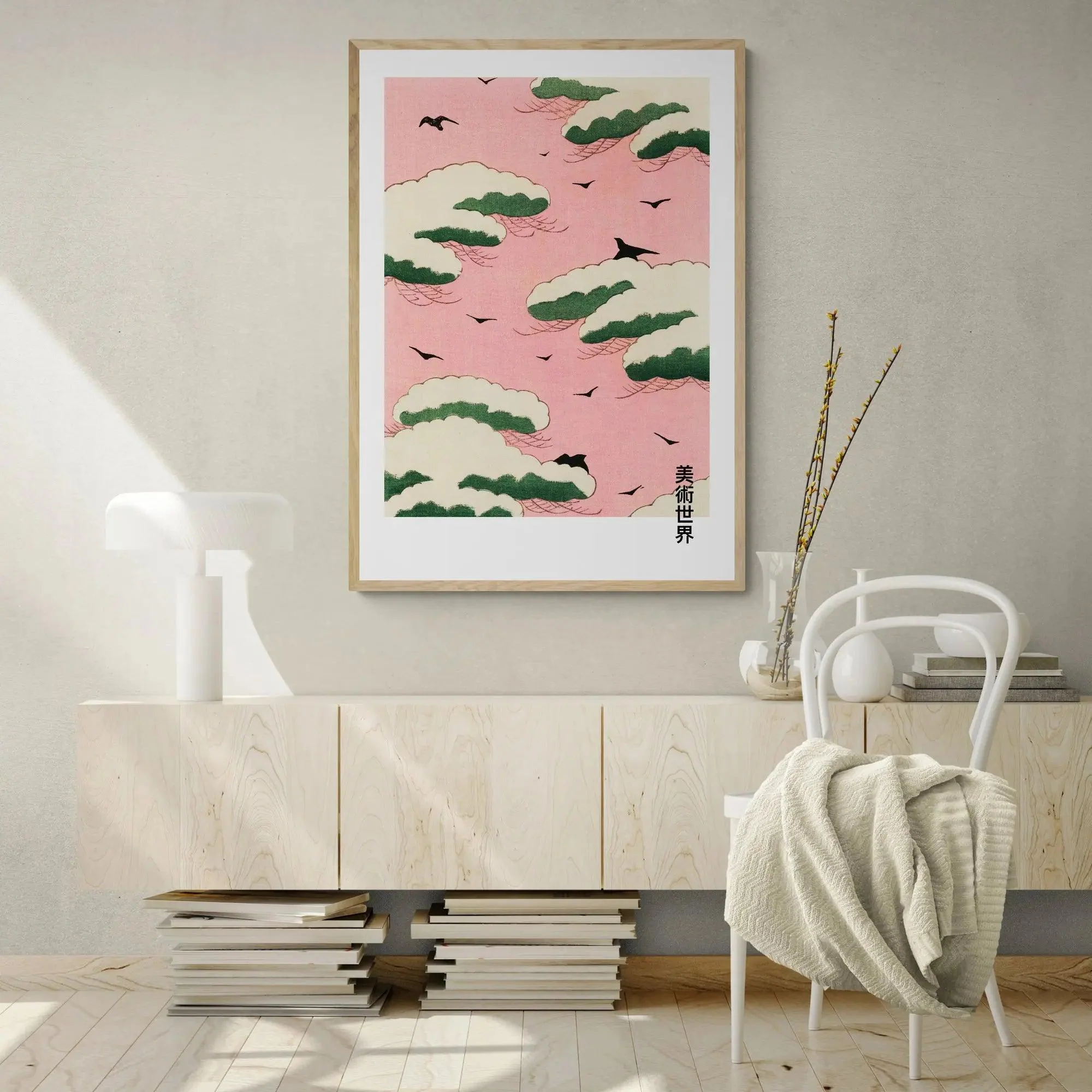 Minimal Pink Japanese Print - Image 2