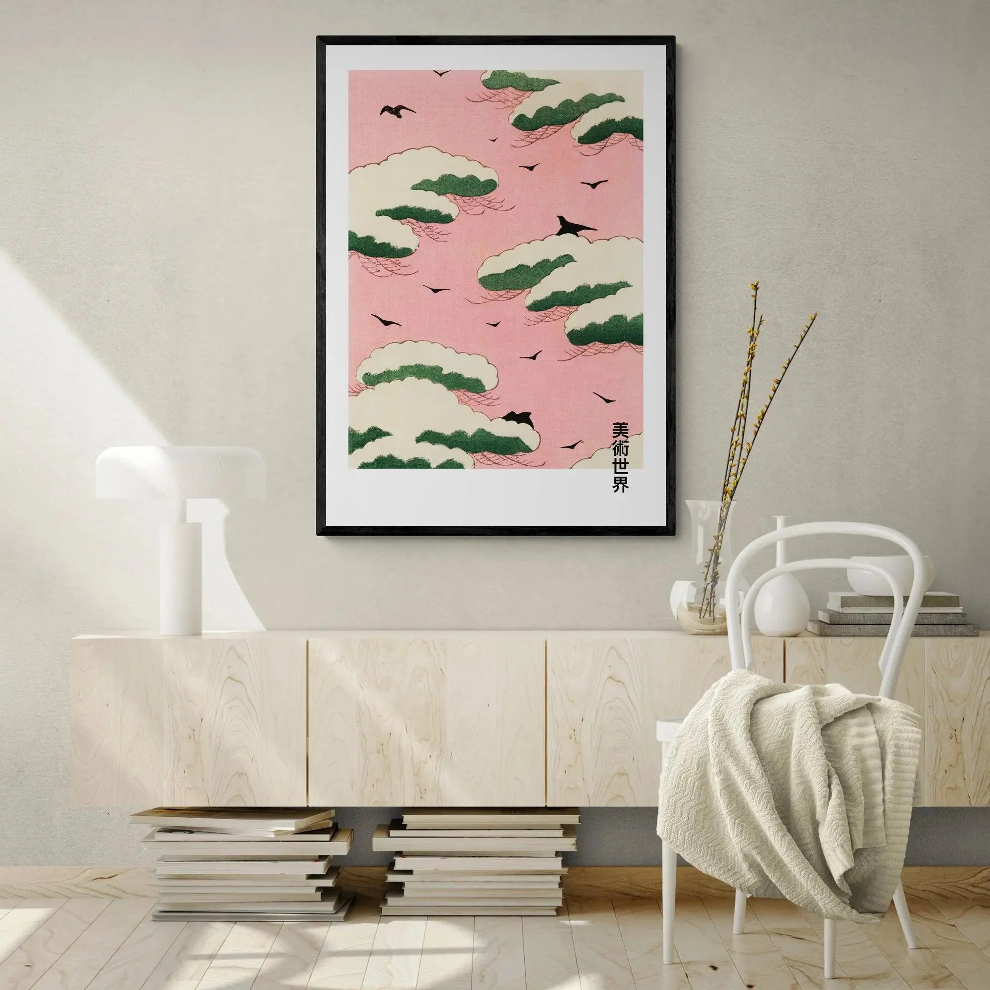 Minimal Pink Japanese Print - Image 3