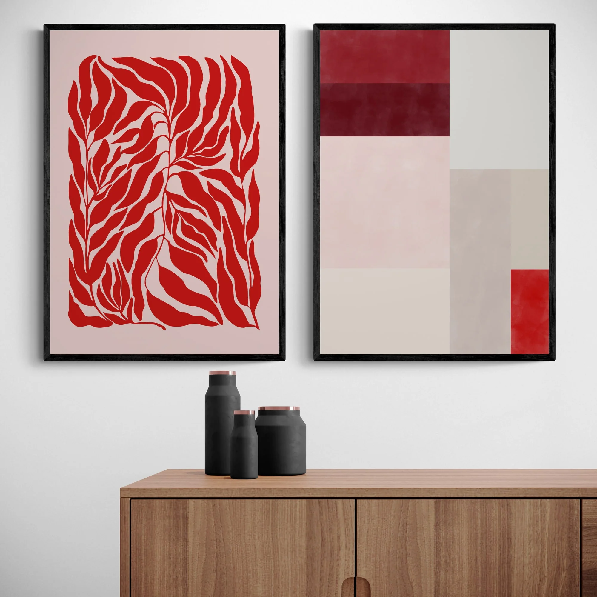 Red Abstract Set by Elena Ristova - Image 2