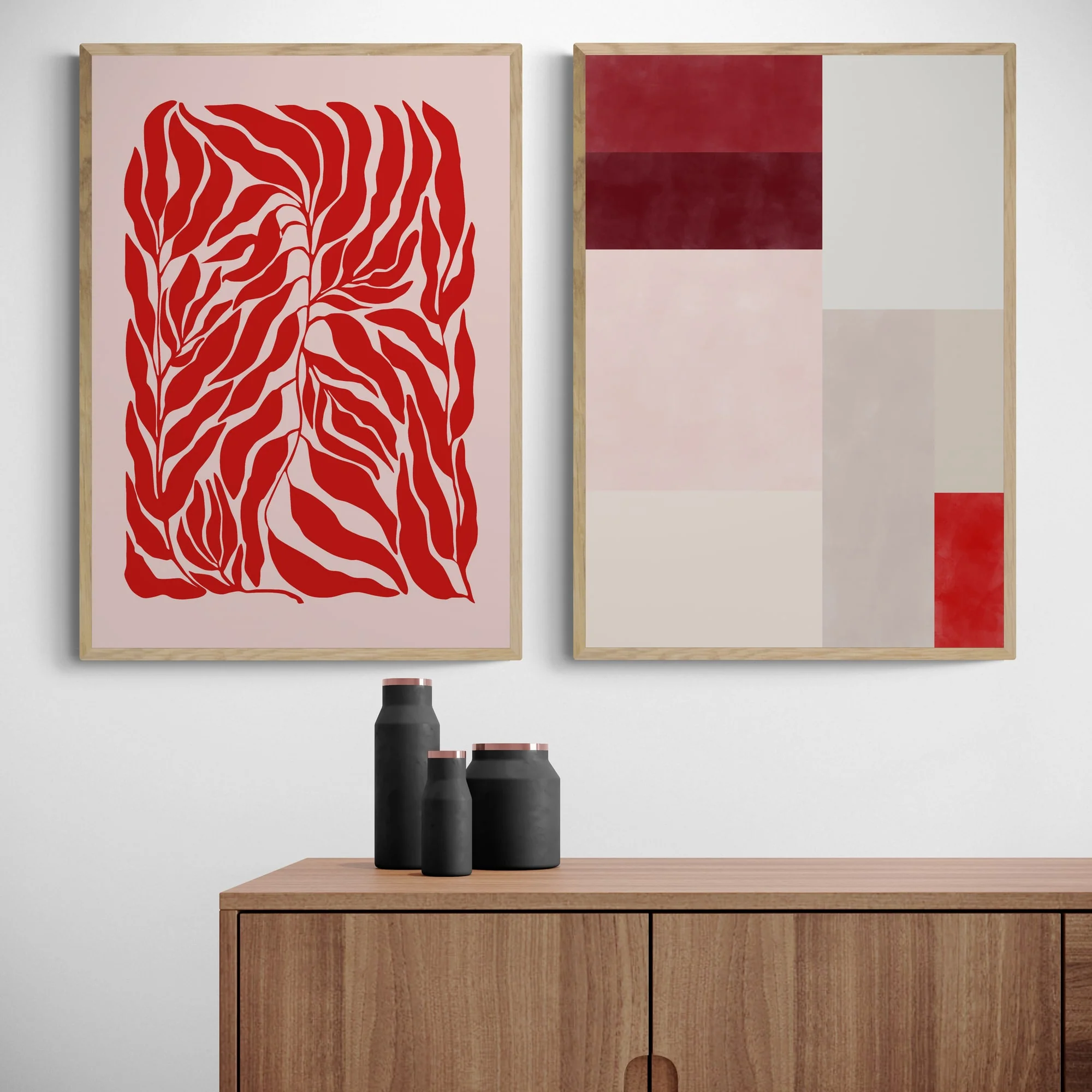 Red Abstract Set by Elena Ristova - Image 3