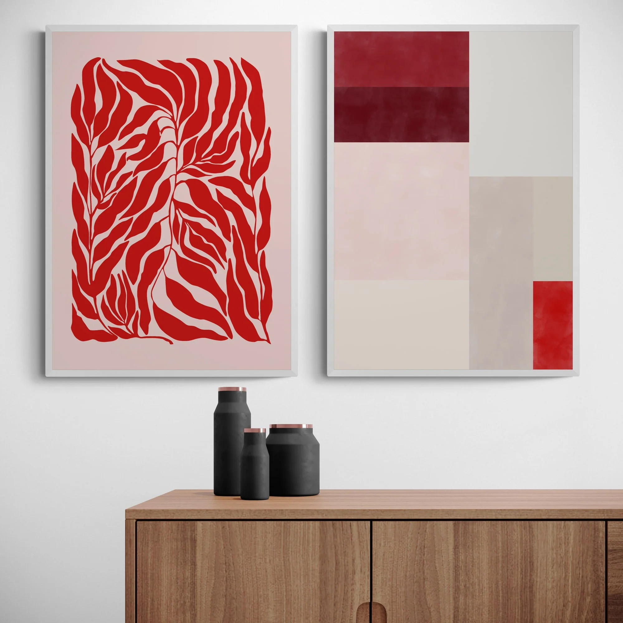 Red Abstract Set by Elena Ristova - Image 4