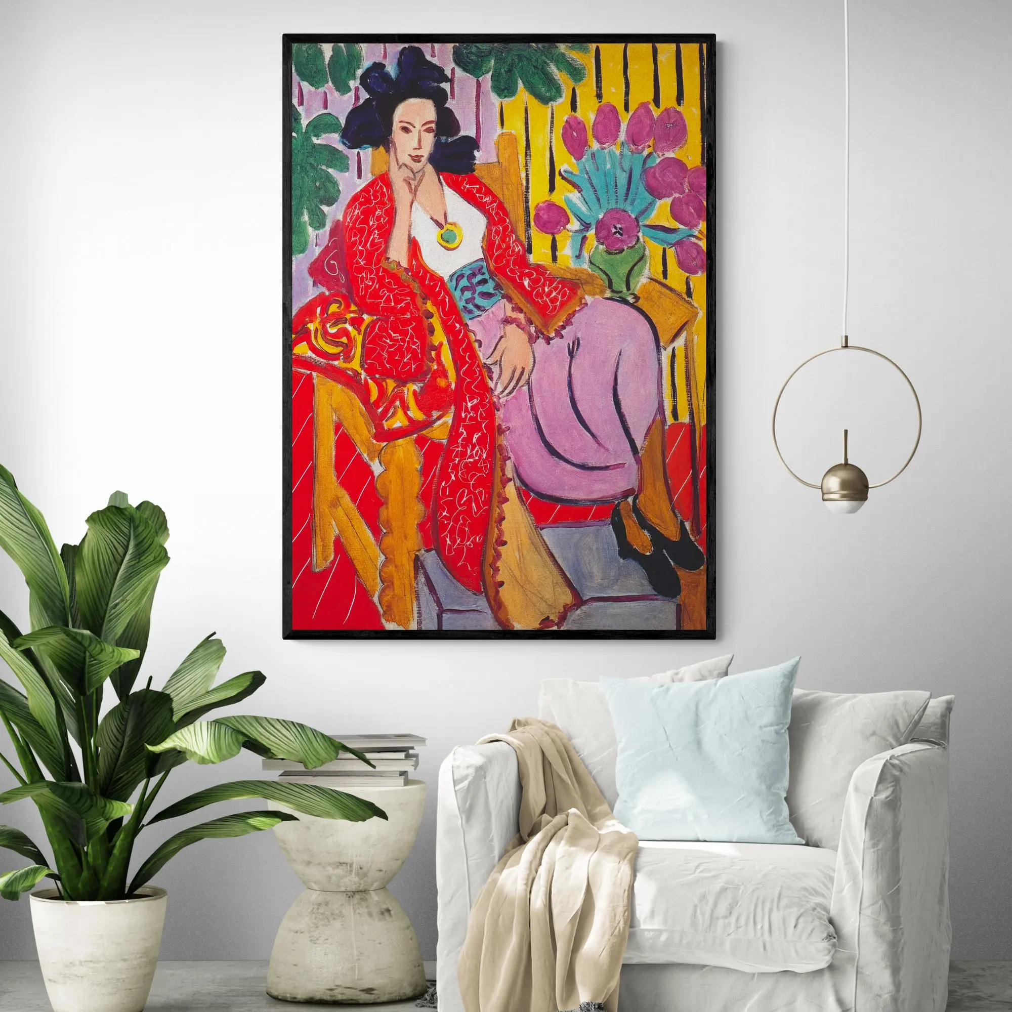 Red Robe Woman by Henri Matisse Art Print