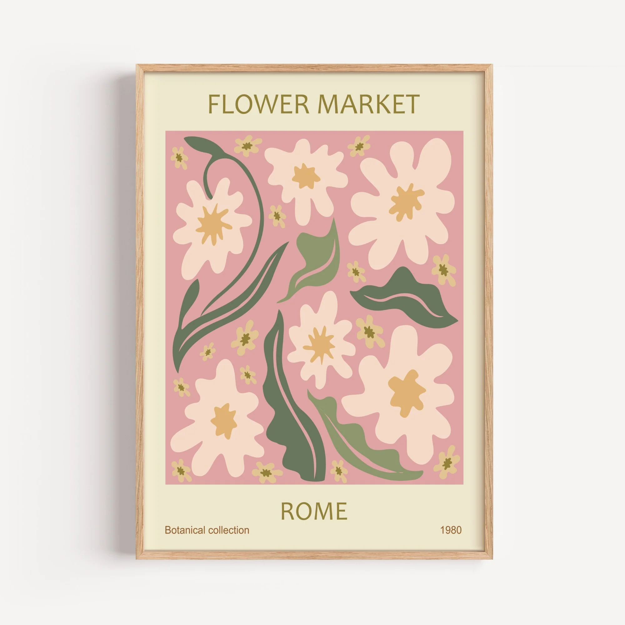 Rome Flower Market Art Print