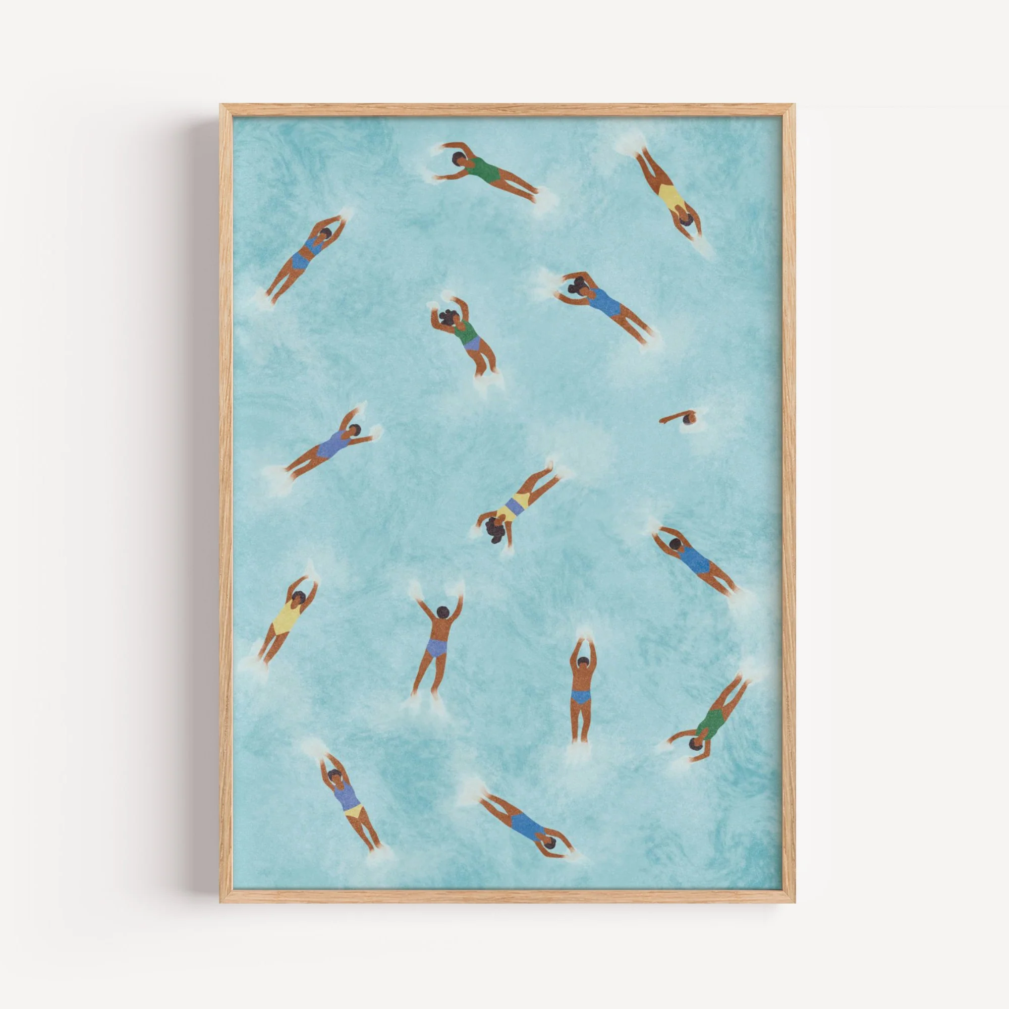 Swimmers In Motion Art Print