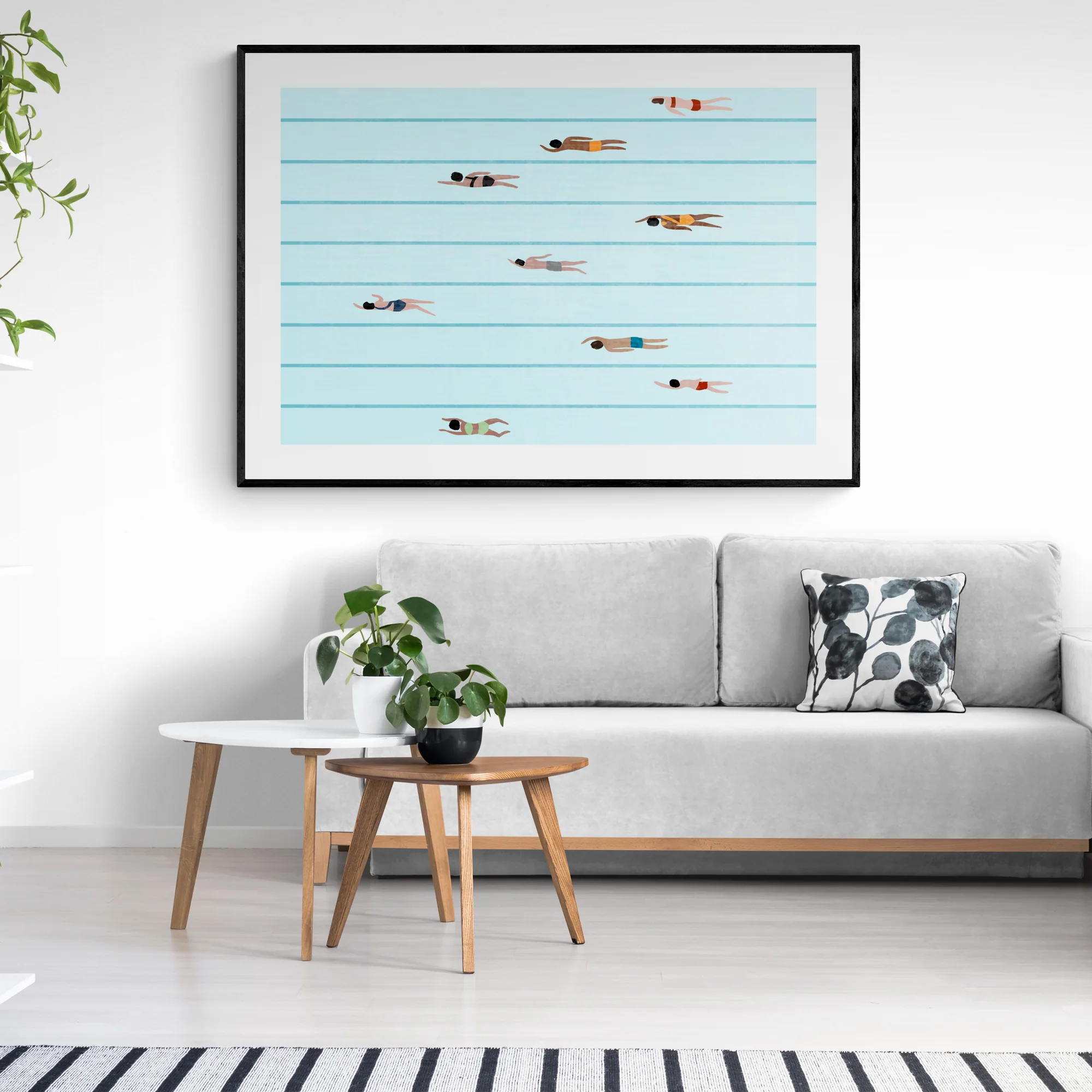 Swimmers In Pool Art Print - Image 2