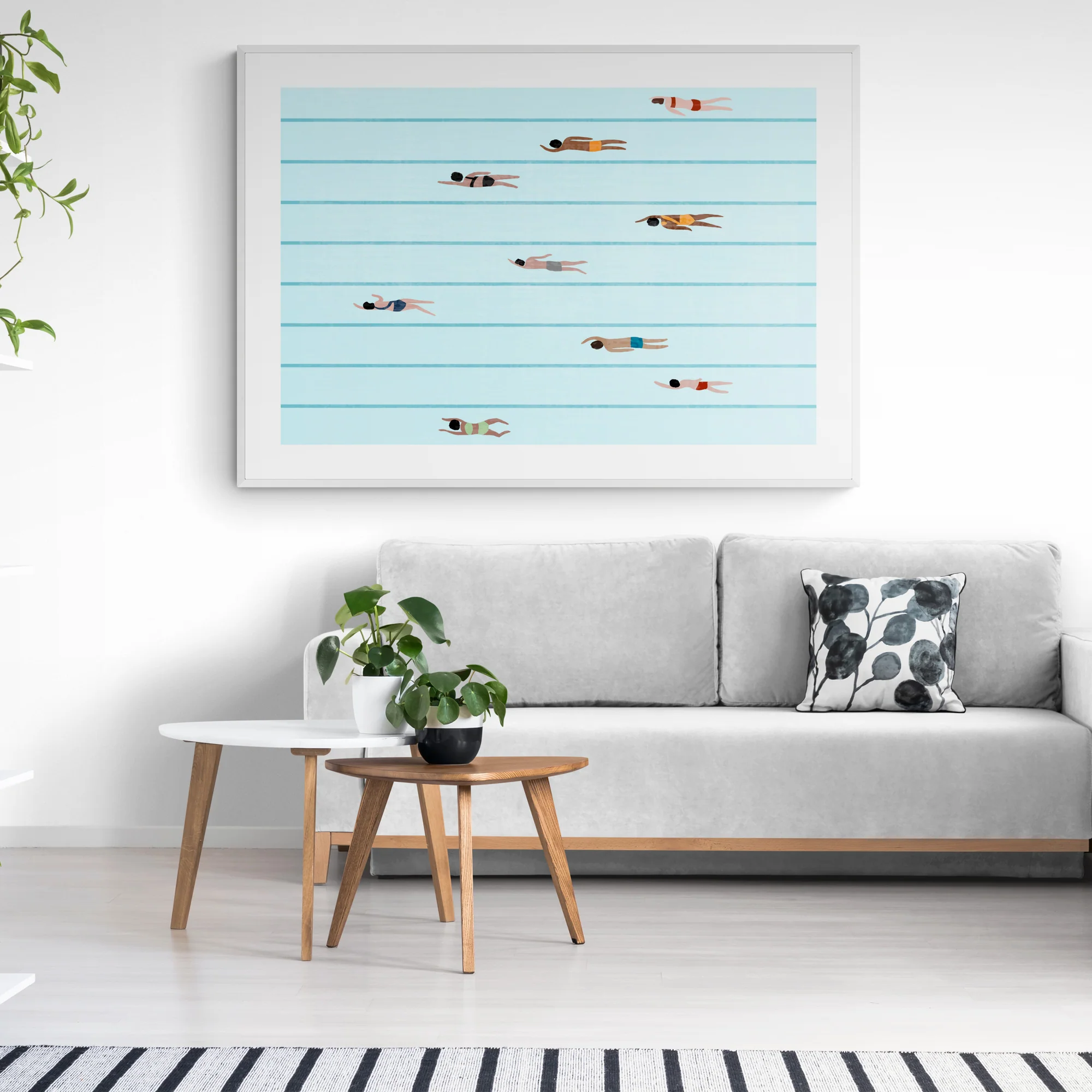 Swimmers In Pool Art Print - Image 3