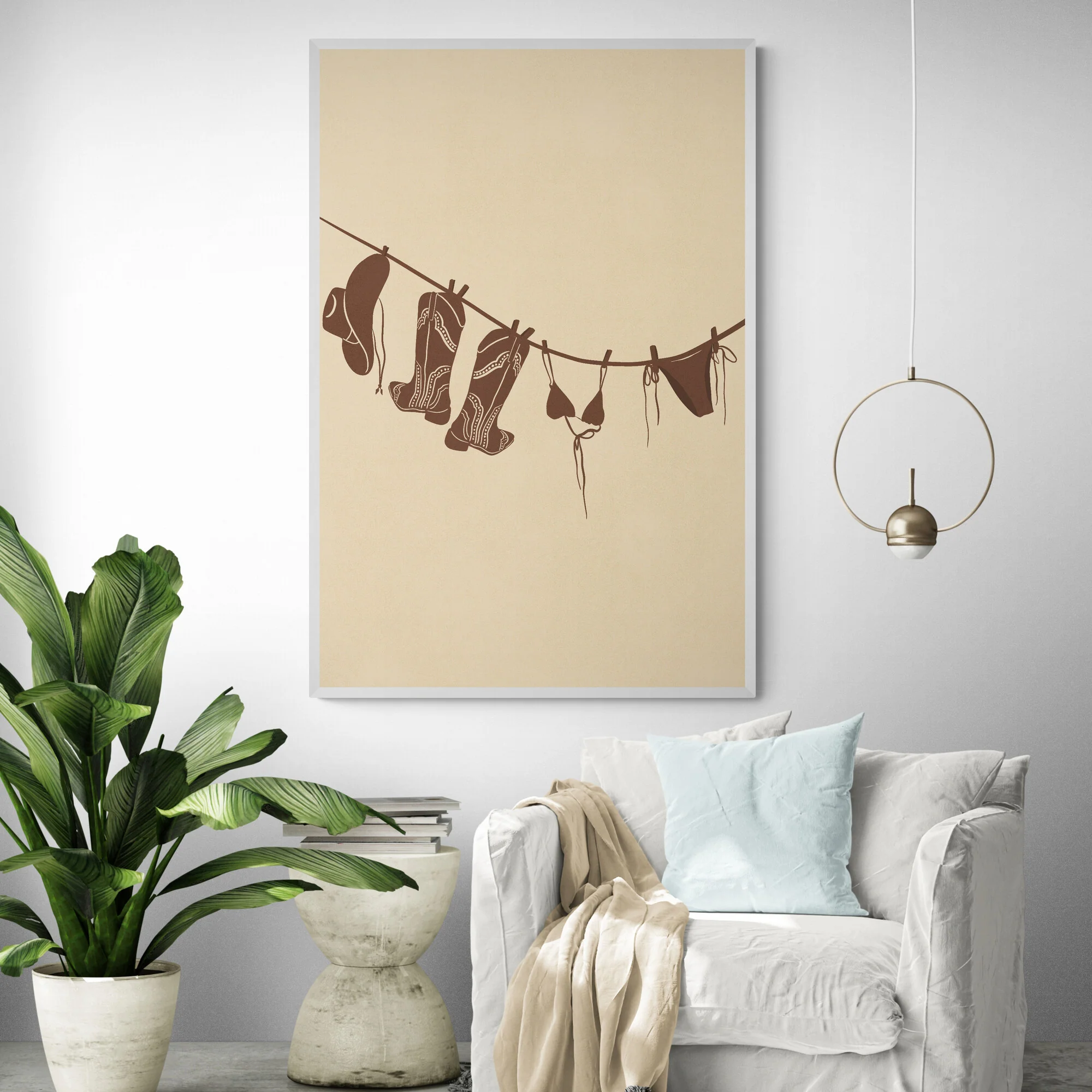 Texas Boots & Bikinis Art Print - Image 4