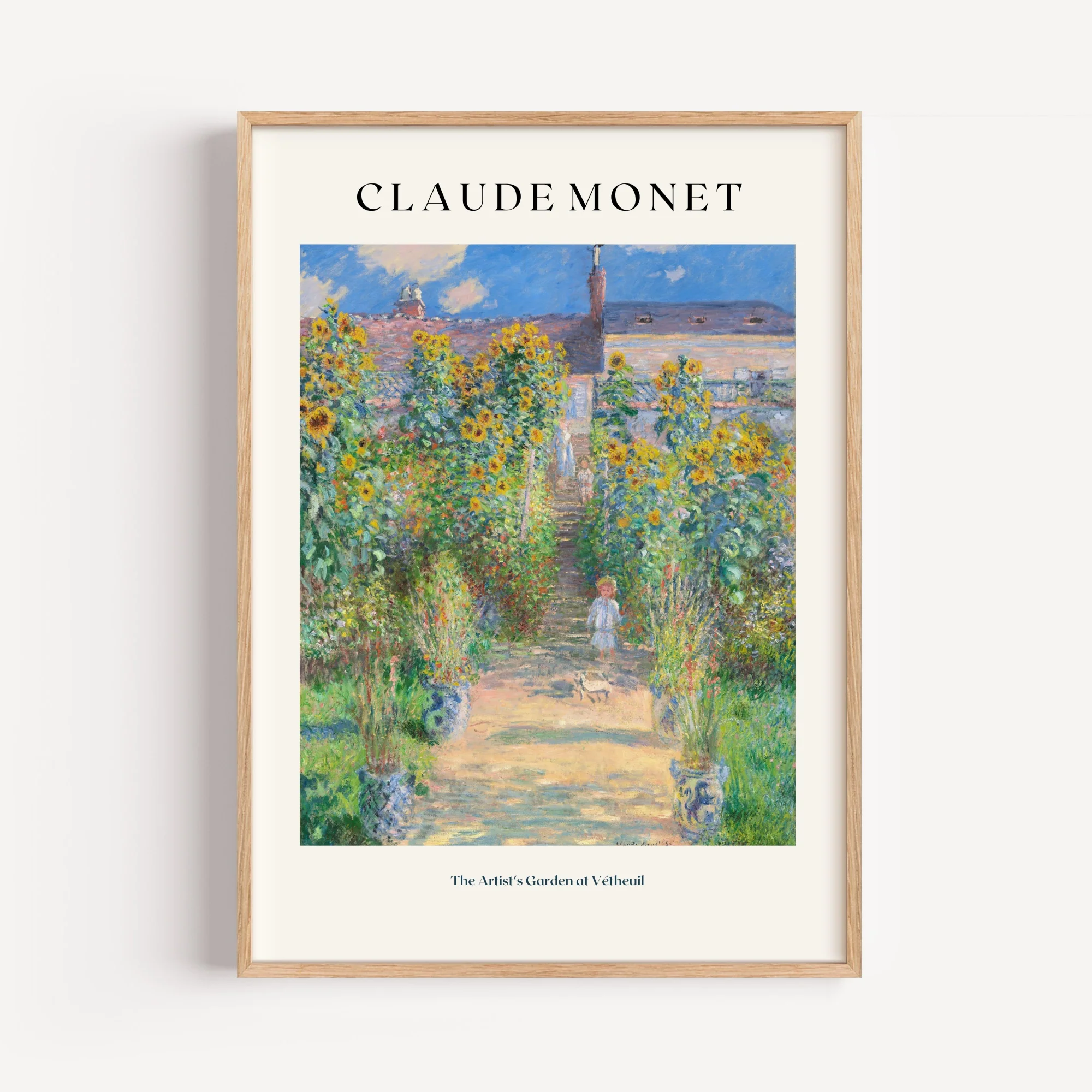 The Artist's Garden at Vétheuil by Claude Monet Art Print