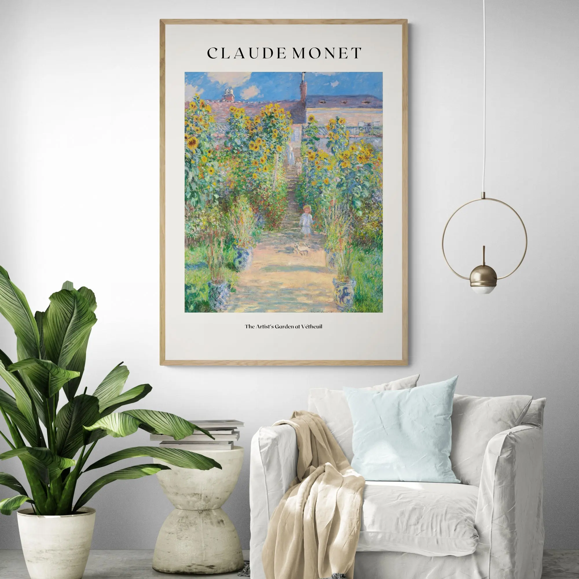 The Artist's Garden at Vétheuil by Claude Monet Art Print - Image 2