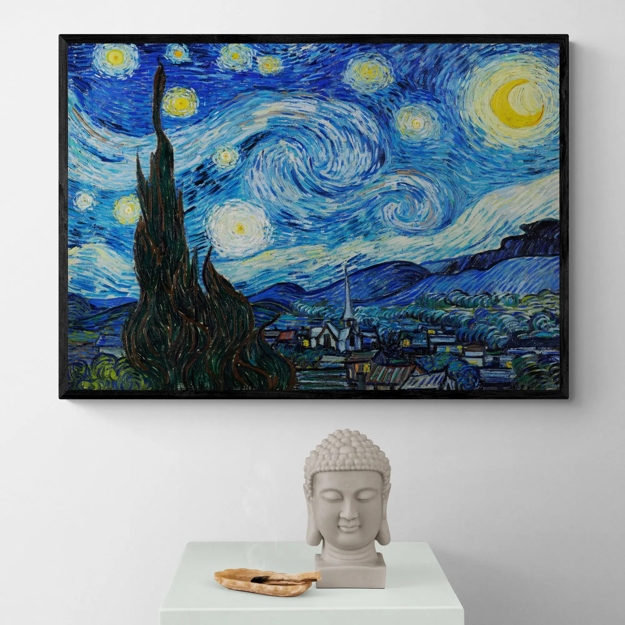 The Starry Night 1889 by Vincent Van Gogh - Image 2