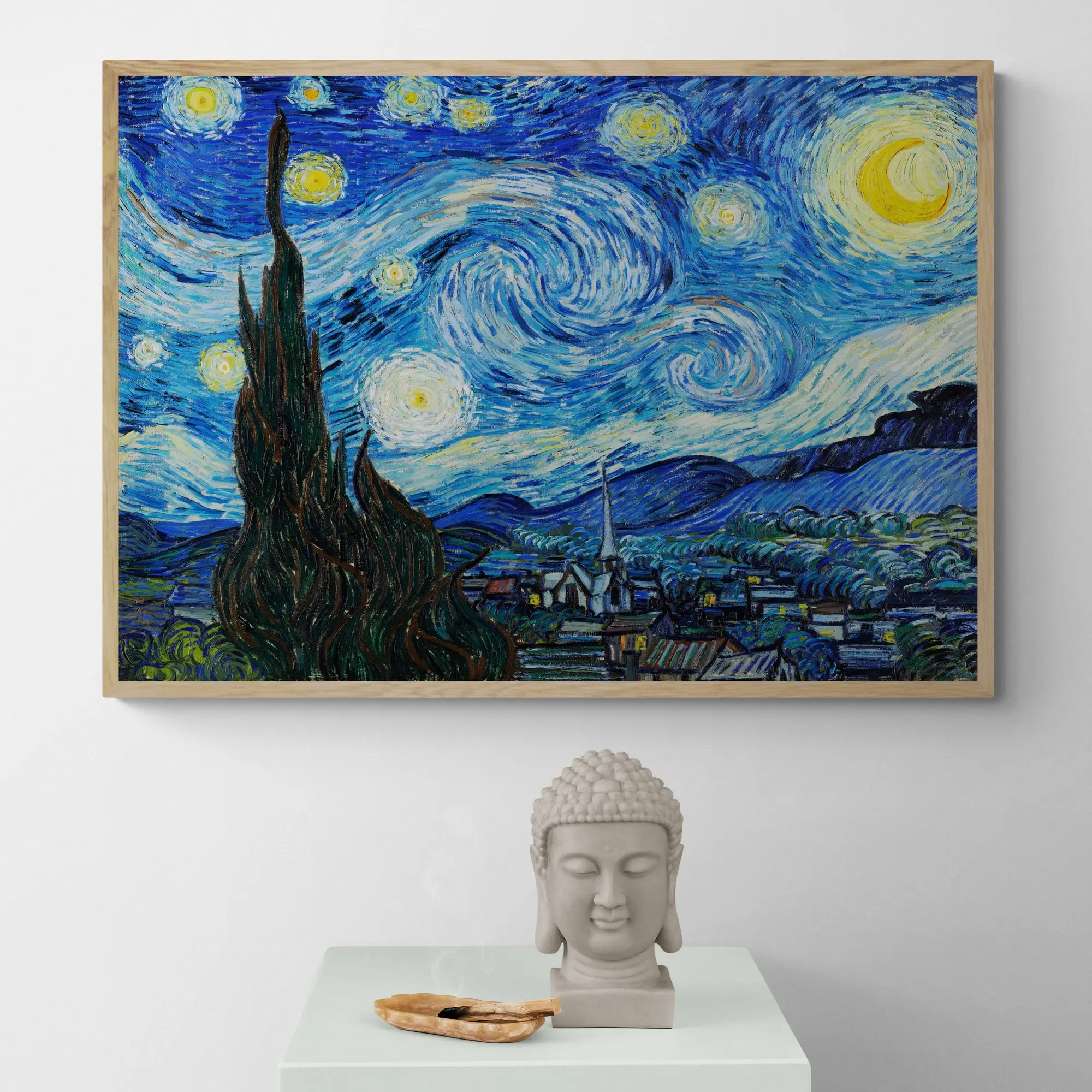 The Starry Night 1889 by Vincent Van Gogh - Image 4