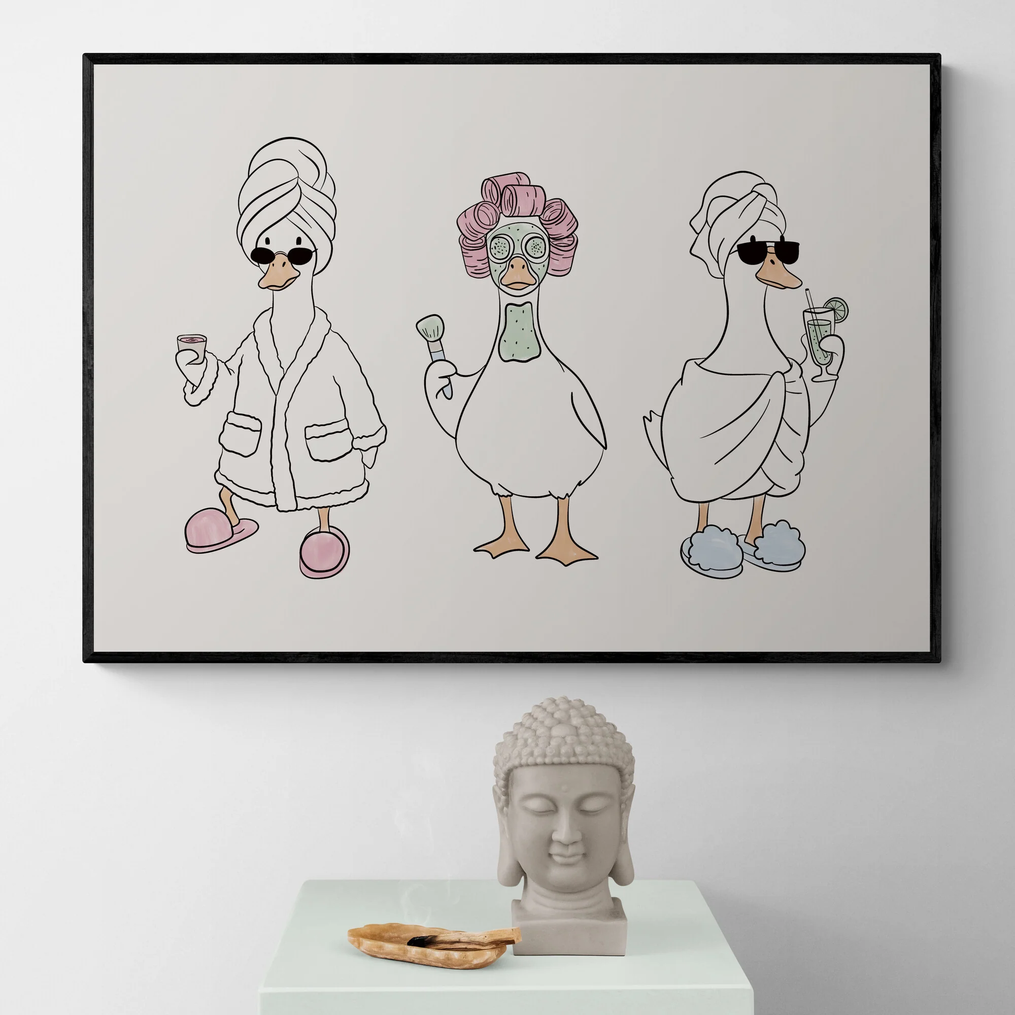 Three Ducks Art Print - Image 2