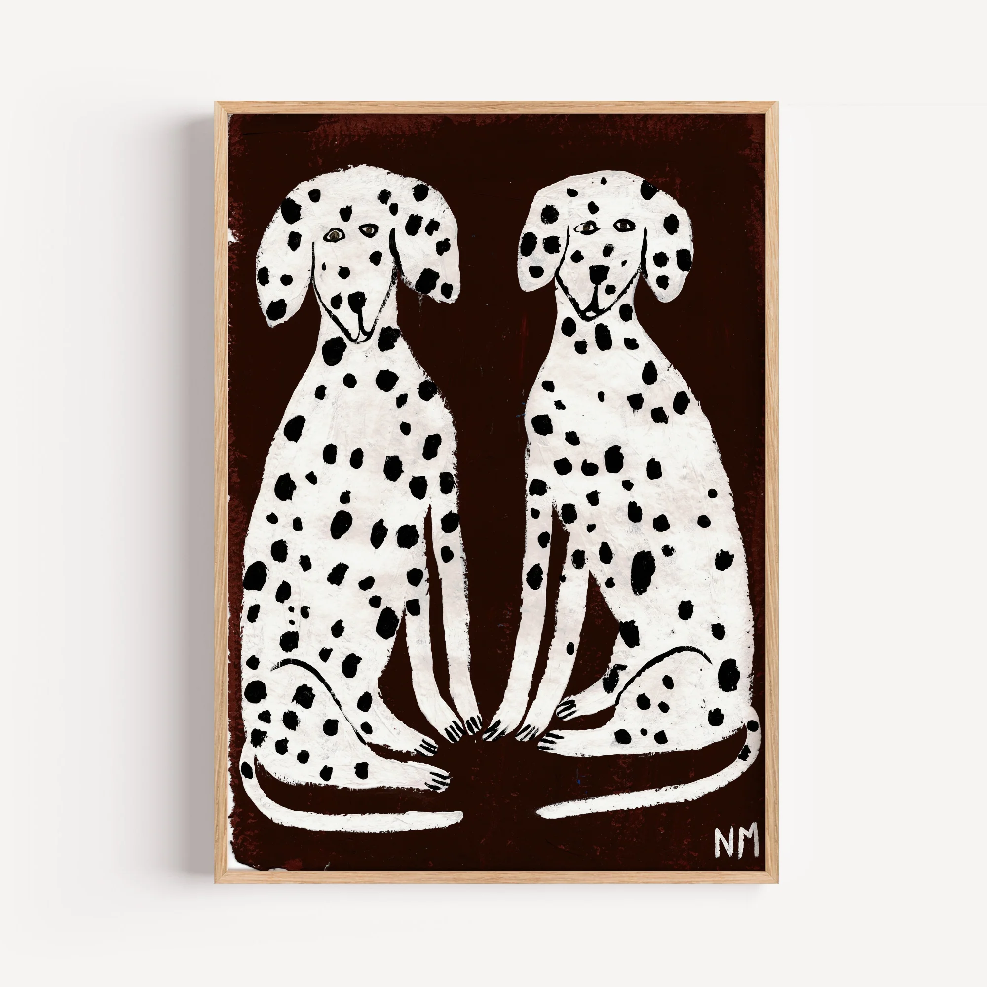 Two Dalmatians by Nancy McKie