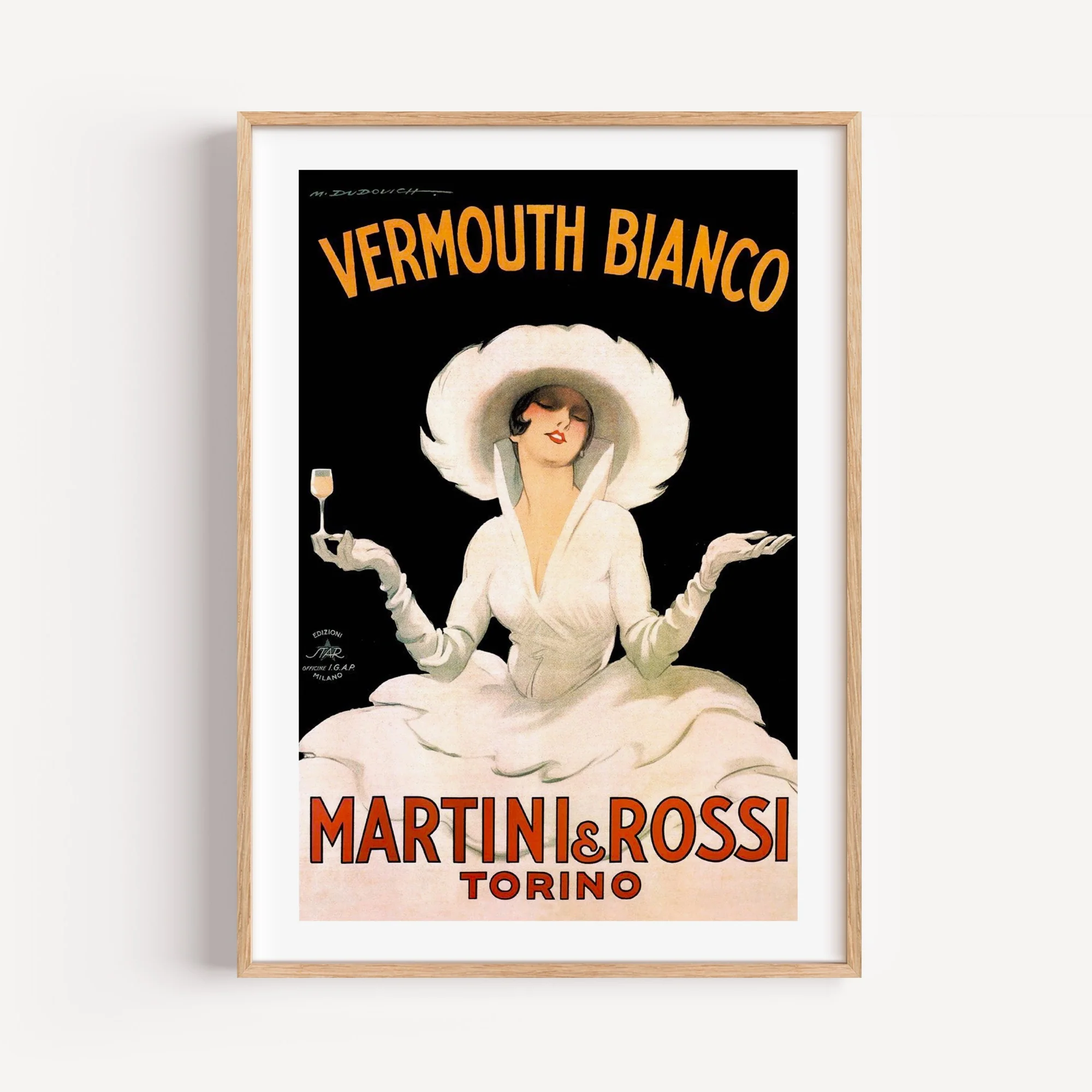 Vermouth Bianco Vintage Print