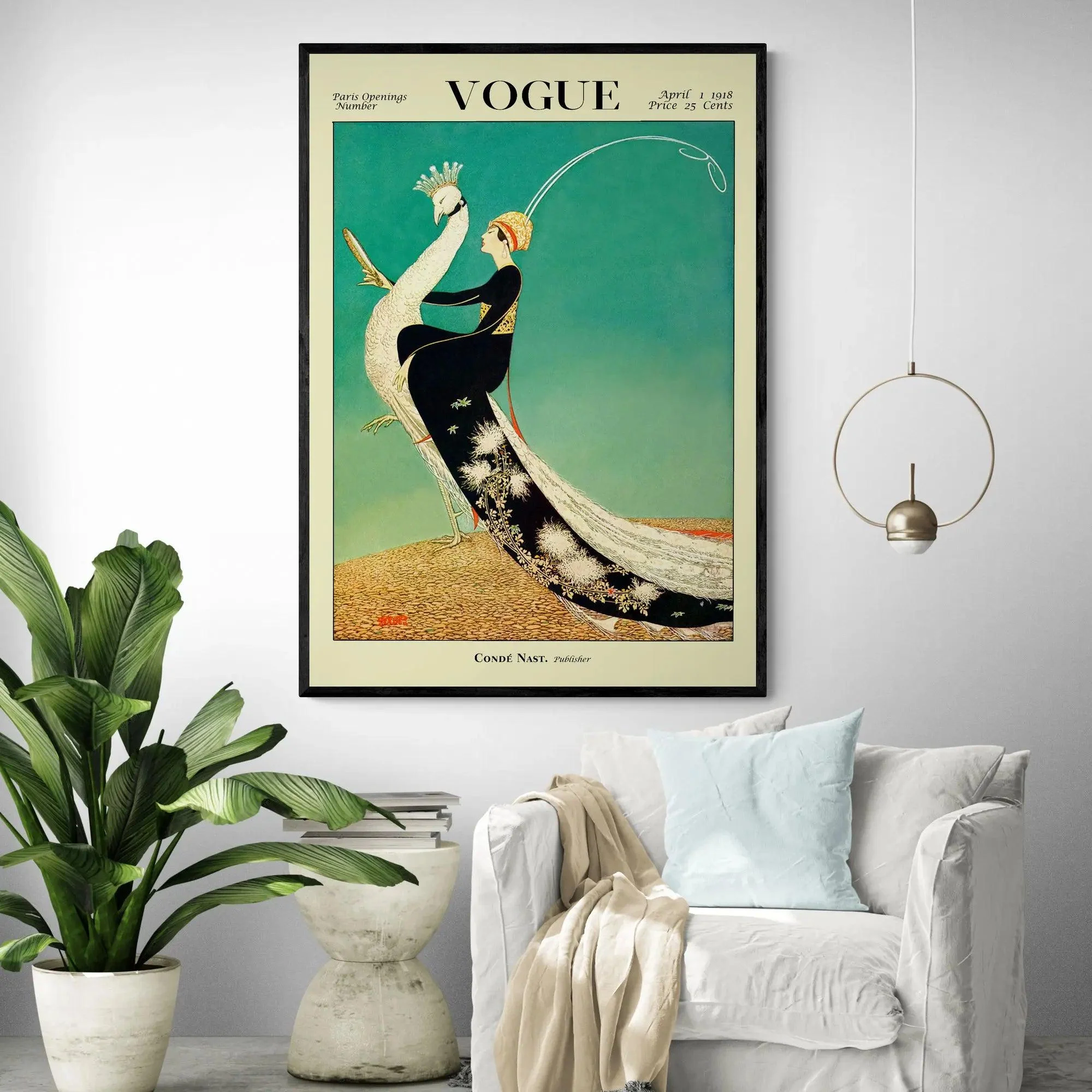 Vogue Magazine Cover April 1918 - Image 2