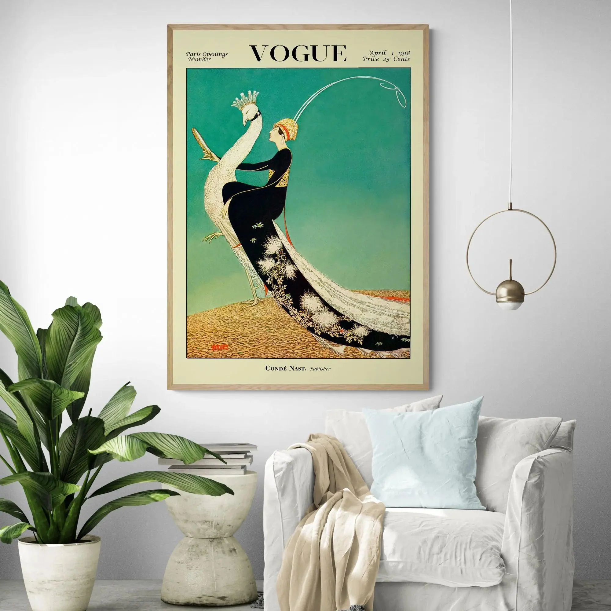 Vogue Magazine Cover April 1918 - Image 3