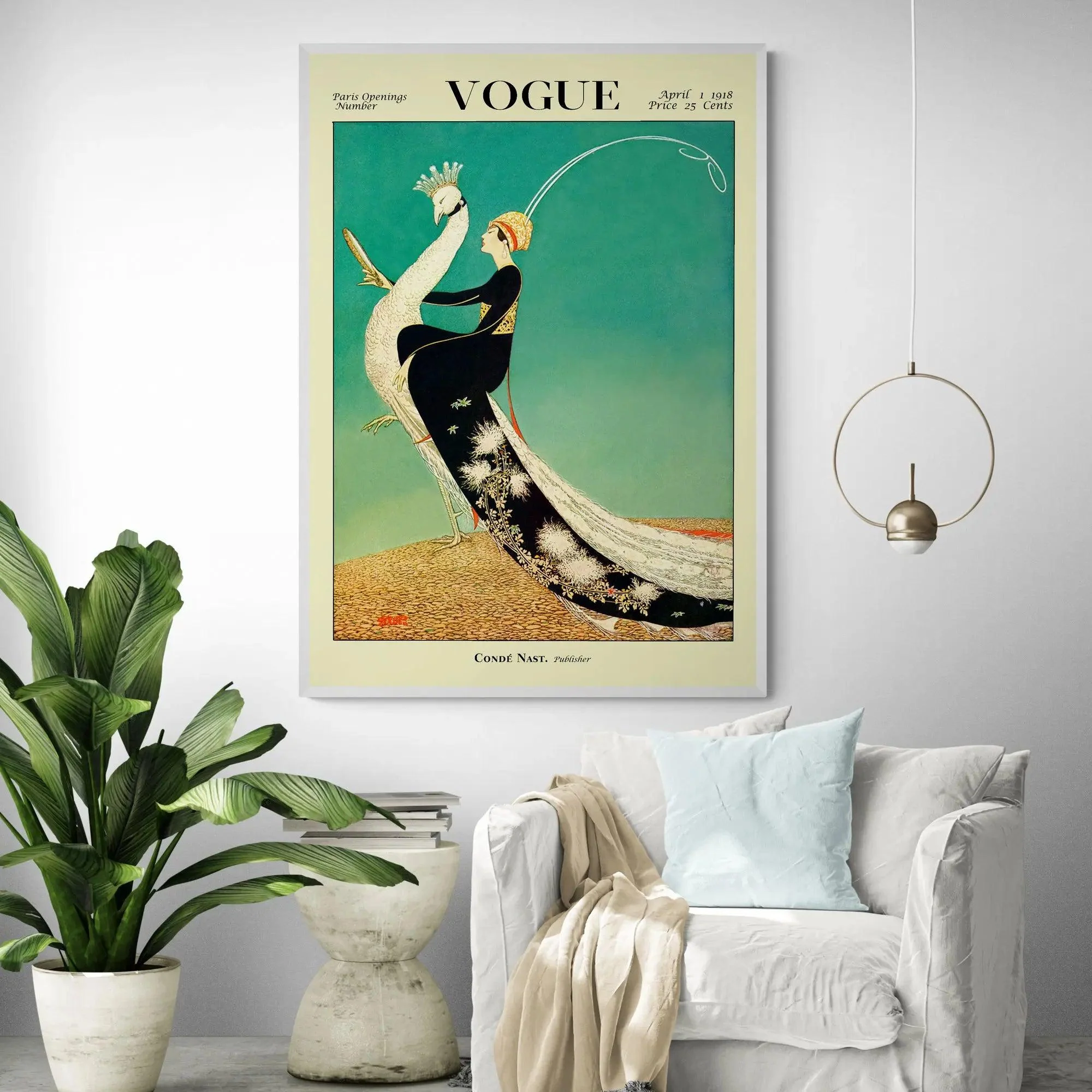Vogue Magazine Cover April 1918 - Image 4