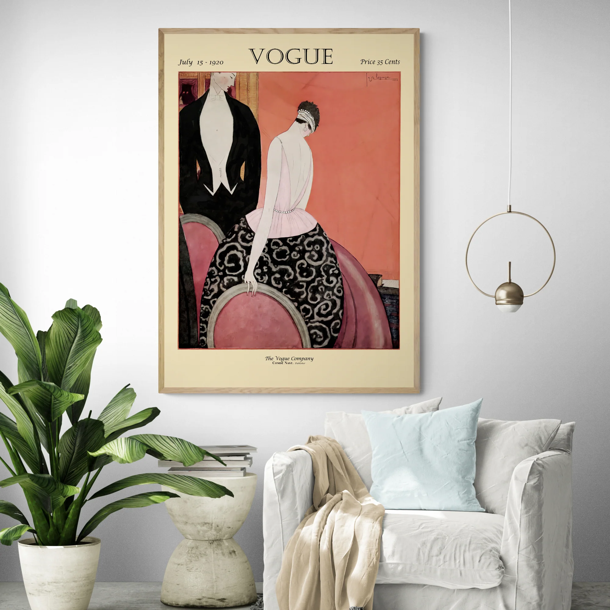 Vogue Magazine Cover July 1920 - Image 3