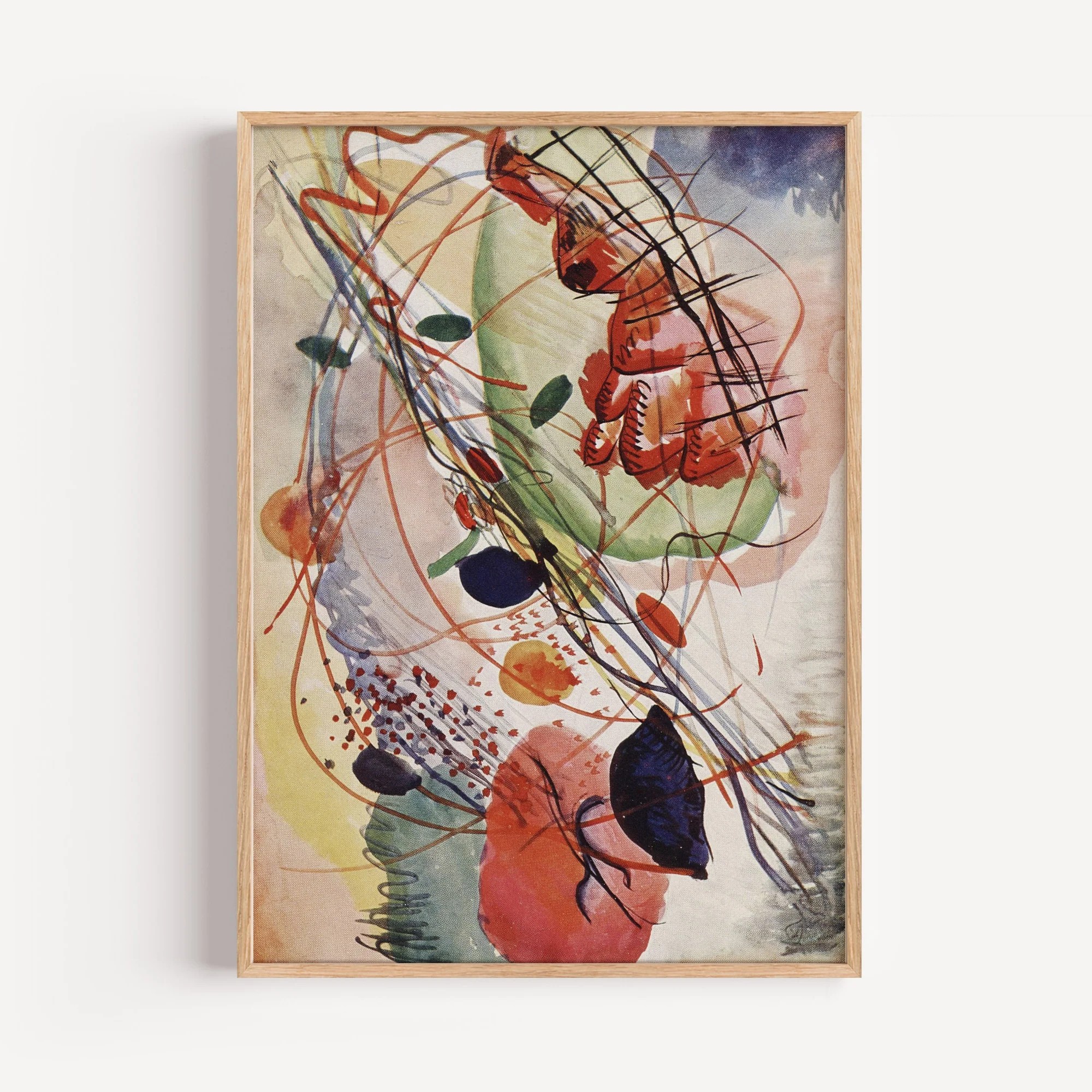Watercolour Abstract by Wassily Kandinsky