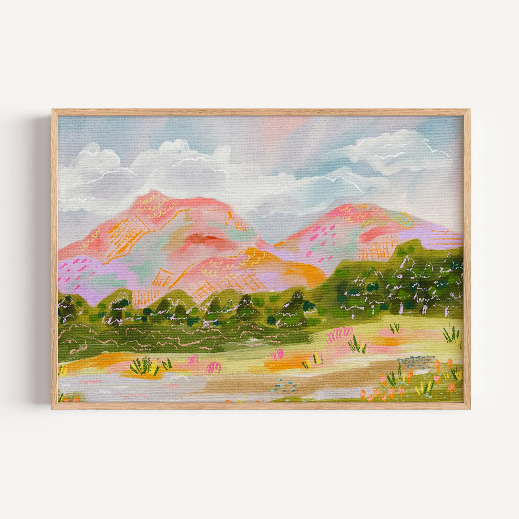 Pink Mountains by Kartika Paramita