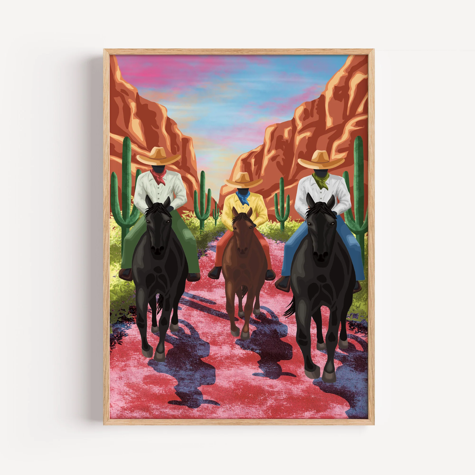 Western Cowboys Art Print