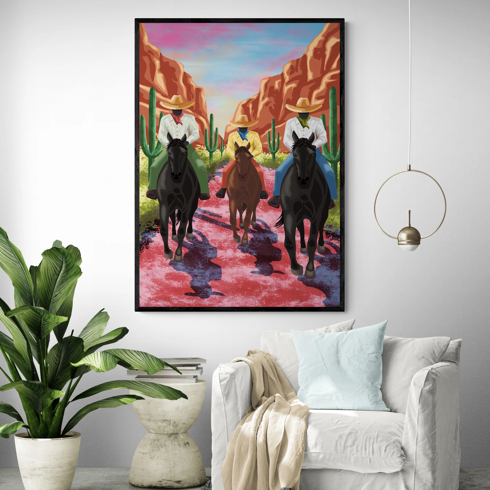 Western Cowboys Art Print - Image 2