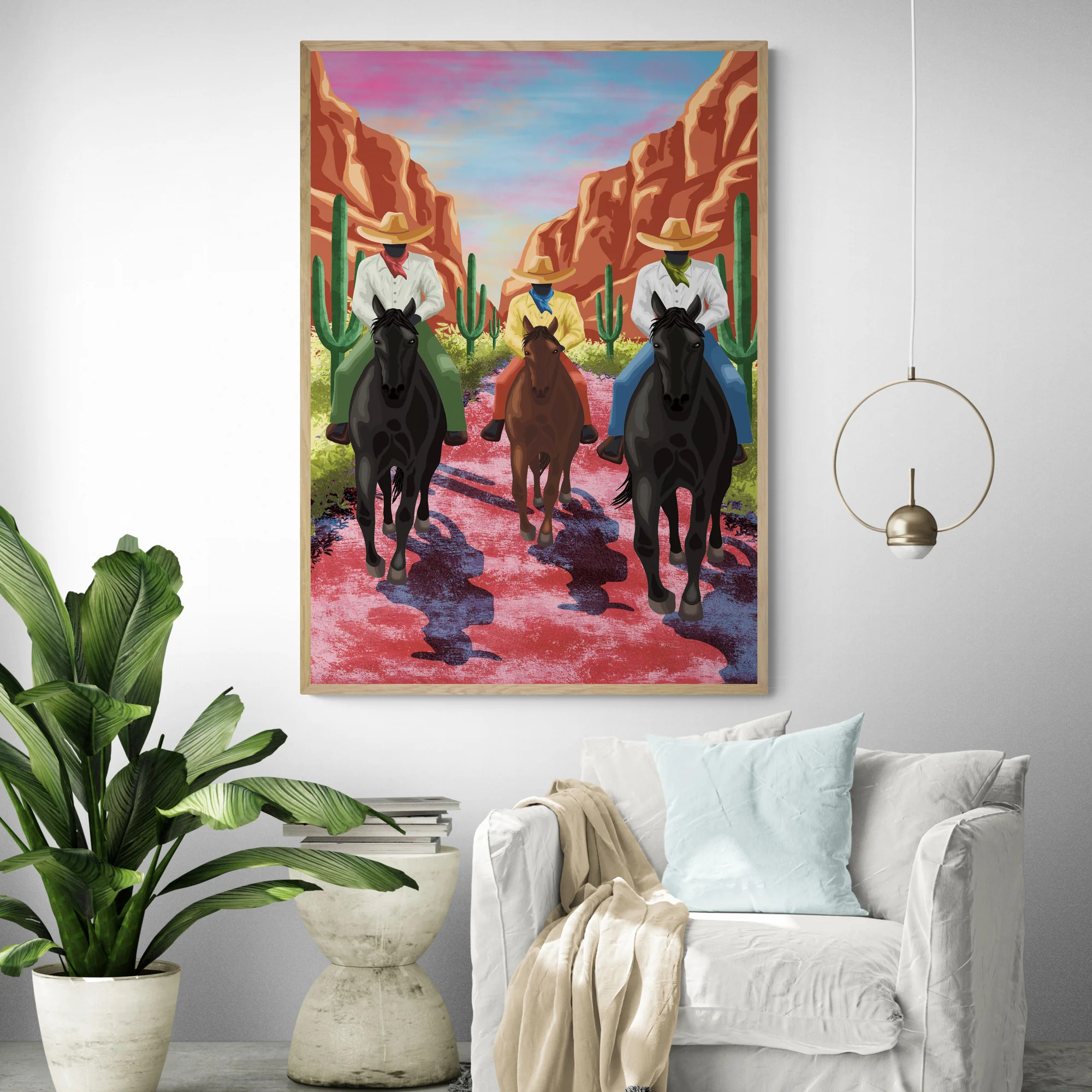 Western Cowboys Art Print - Image 3