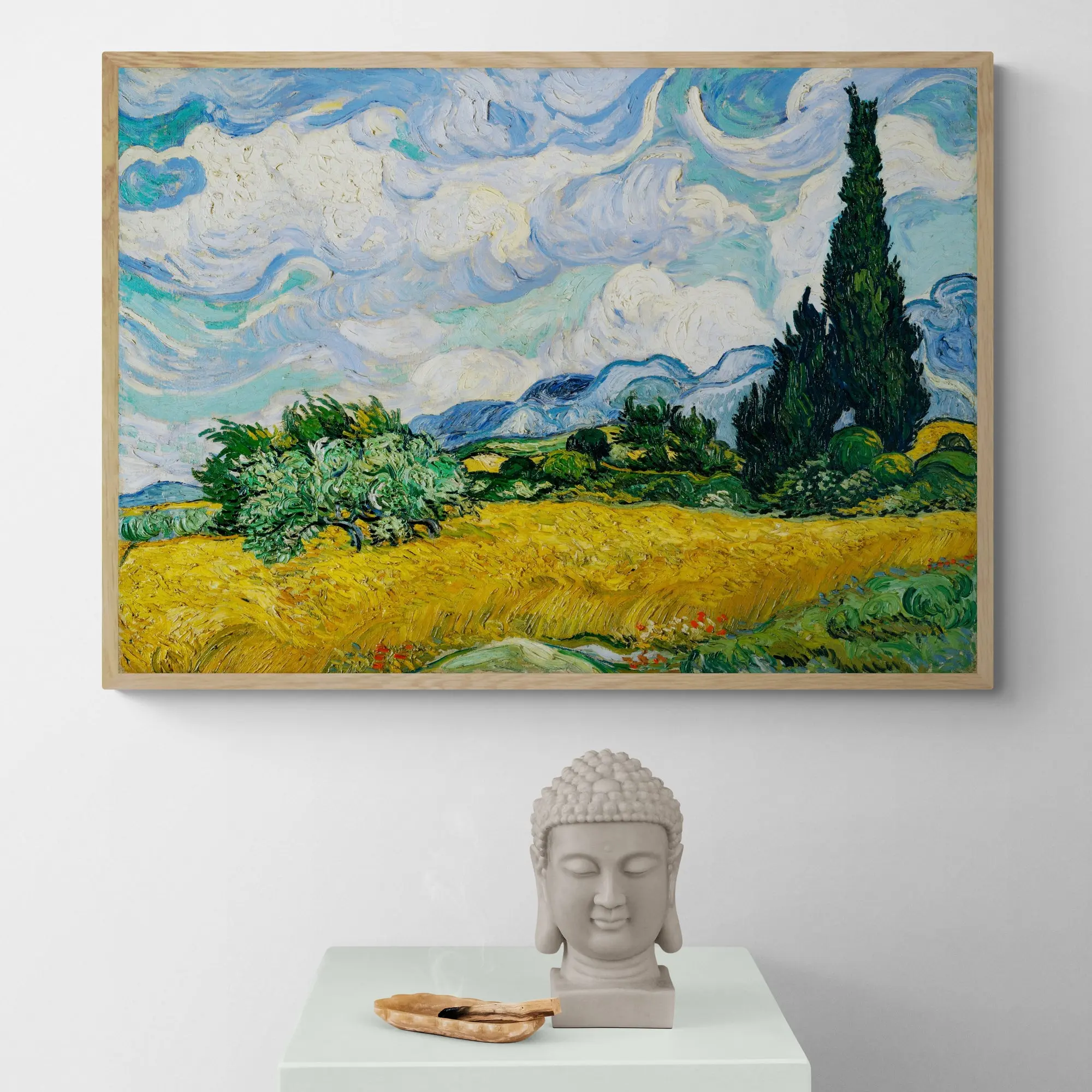 Wheat Field with Cypresses by Vincent Van Gogh - Image 2