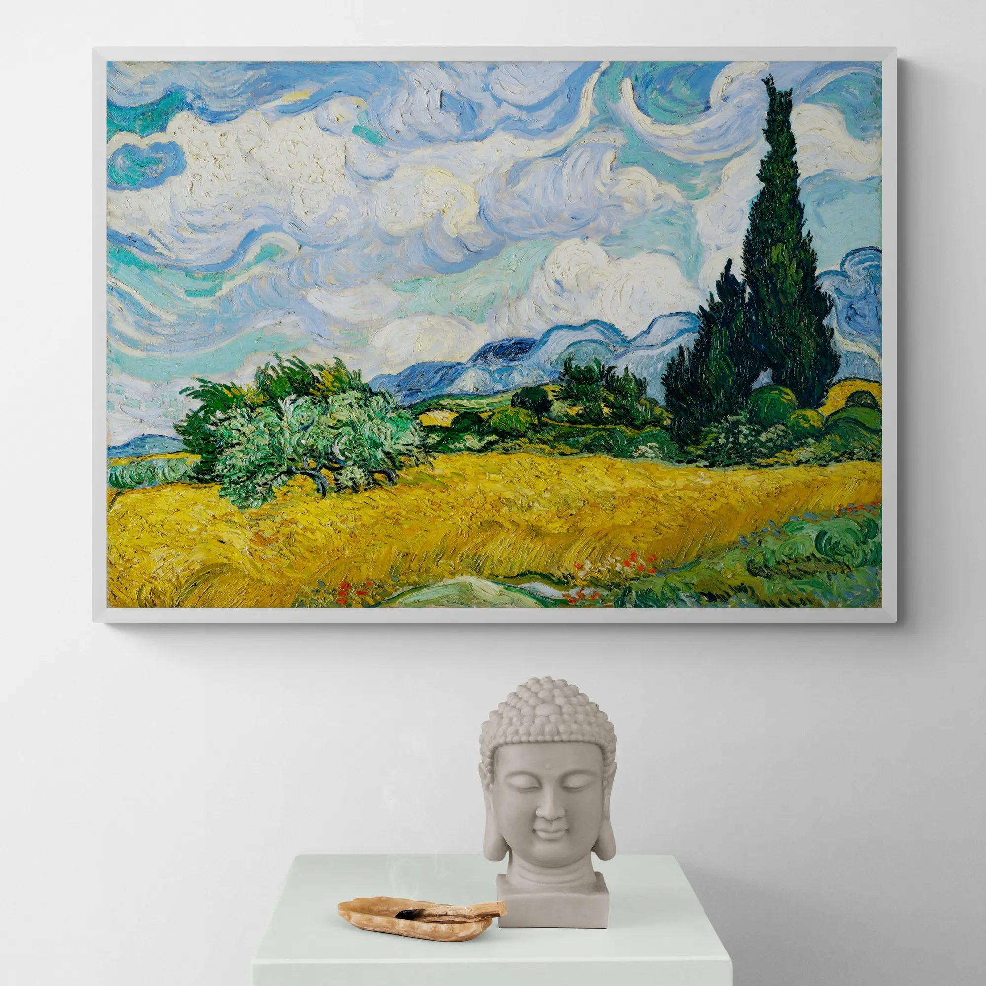 Wheat Field with Cypresses by Vincent Van Gogh - Image 3