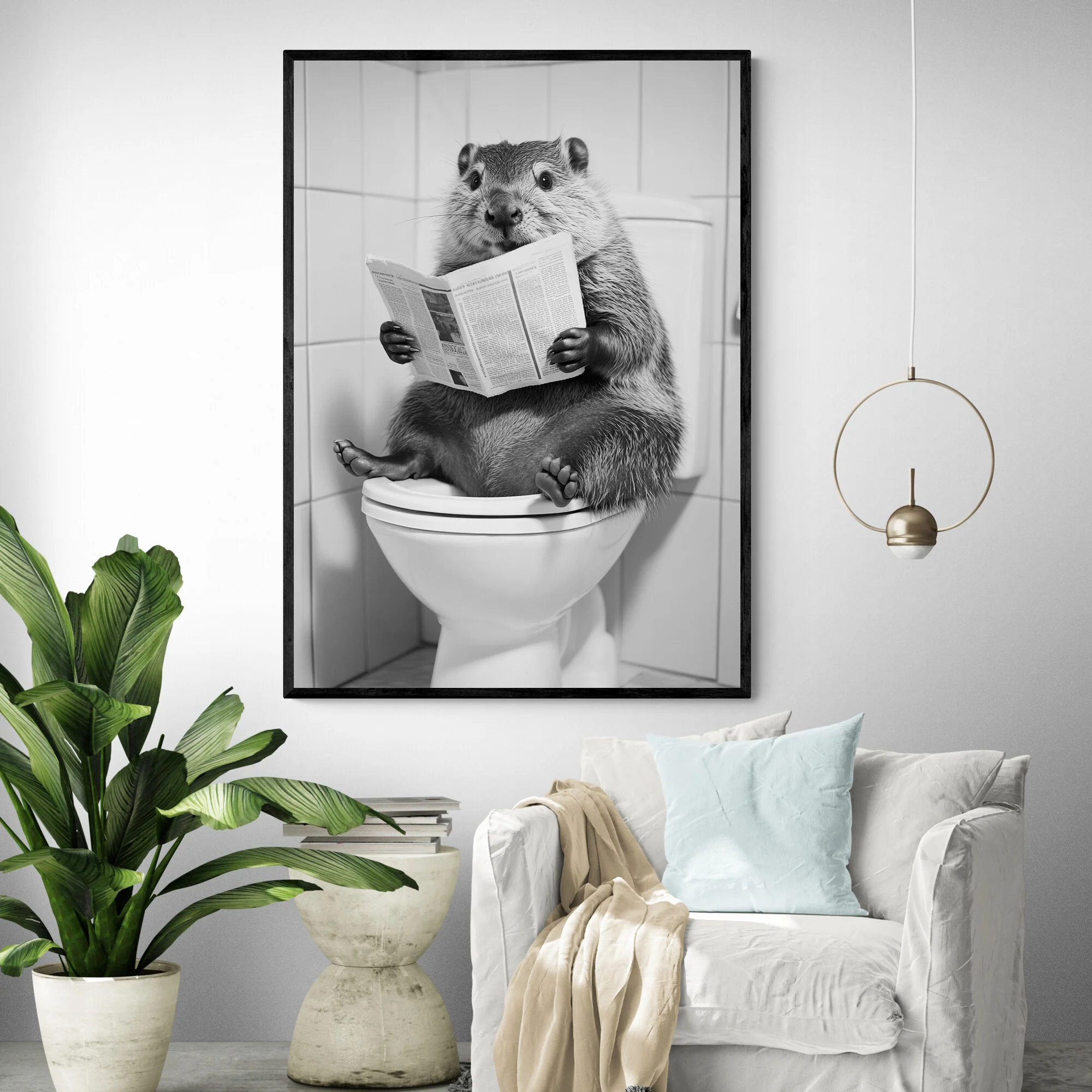 Whimsical Beaver Art Print - Image 2