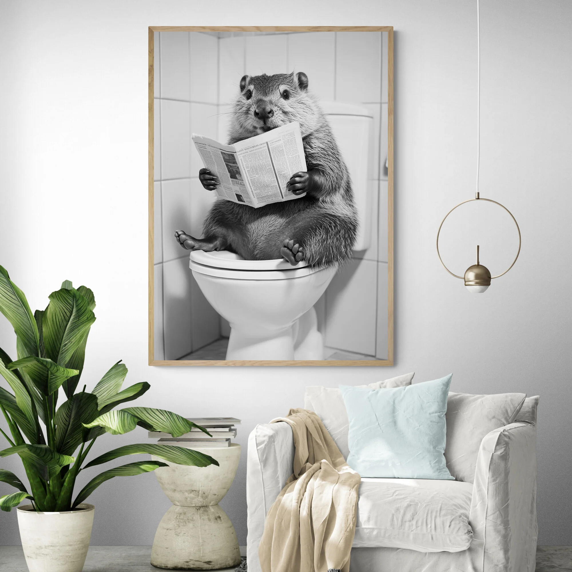 Whimsical Beaver Art Print - Image 3
